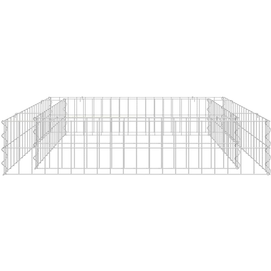 vidaXL Gabion Raised Bed Galvanized Steel 39.4&quotx39.4&quotx7.9"