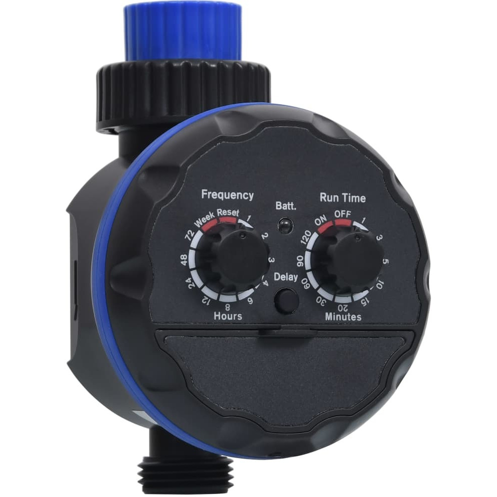 vidaXL Single Outlet Water Timer with Ball Valves