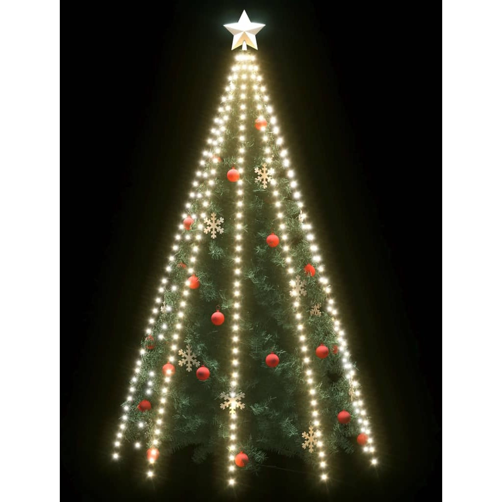 vidaXL Christmas Tree Net Lights with 400 LEDs Cold White 157.5"