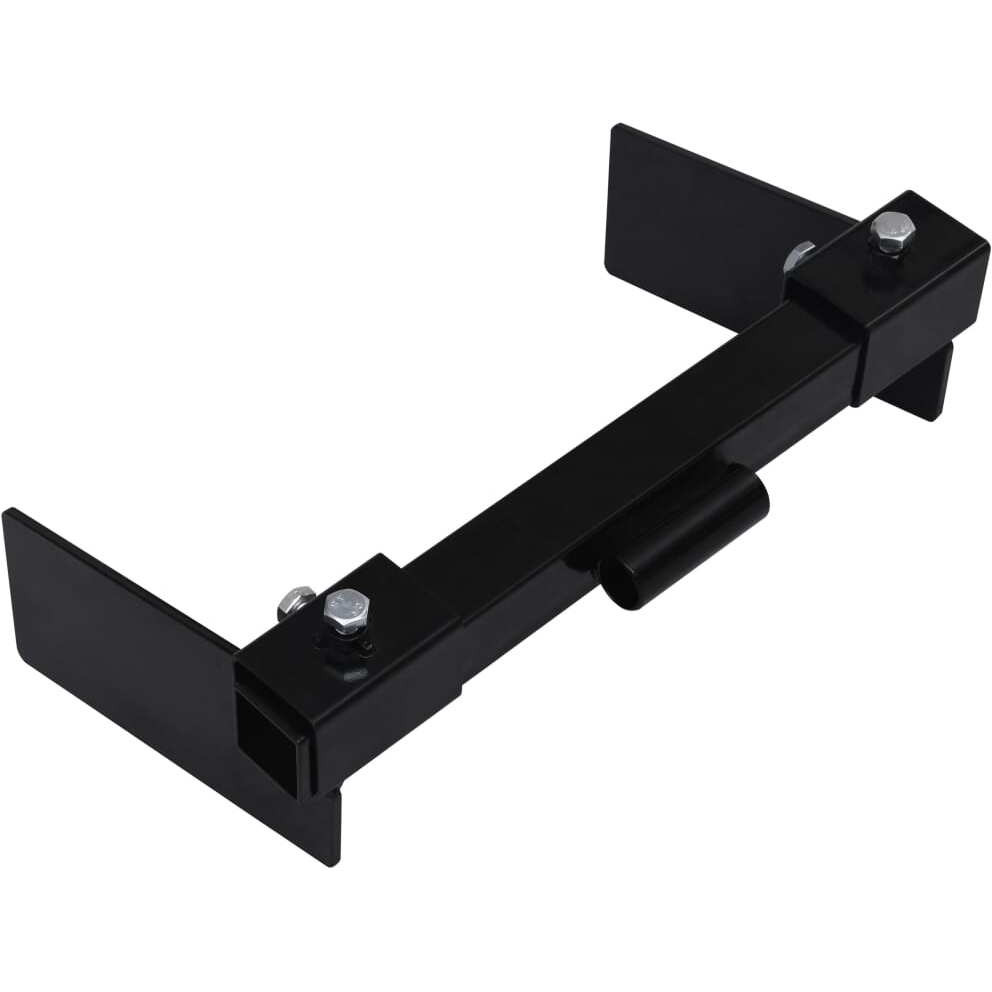vidaXL Snow Plow Adapter for Lawn Mower Black