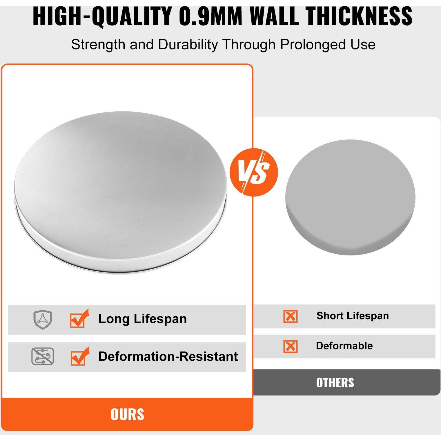 VEVOR Fire Pit Cover Lid, 20" Portable Firepit Spark Screen,Stainless Steel Steel Metal Cover, Easy-Opening Outdoor Wood Burning and Camping Stove Accessory, for Outdoor Patio Fire Pits Backyard