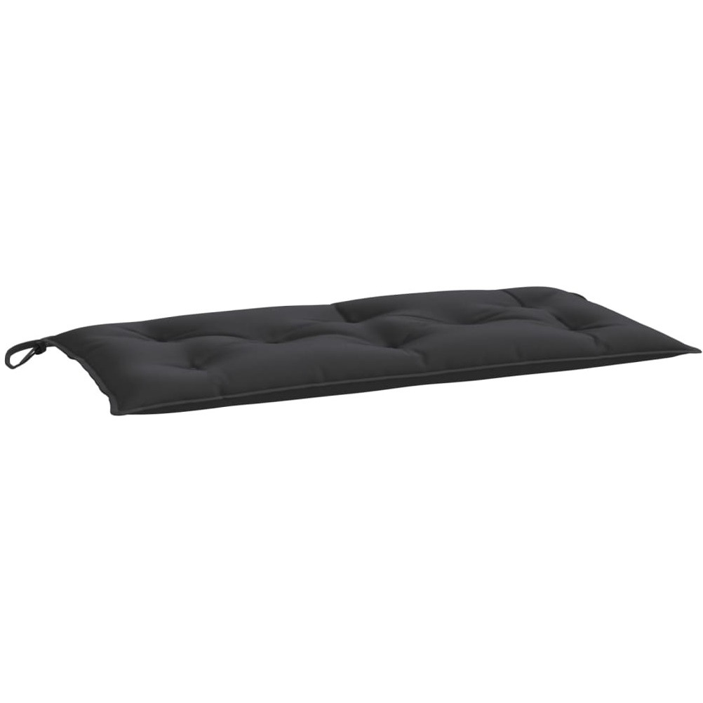 vidaXL Garden Bench Cushion Black 43.3x19.7x2.8 Oxford Fabric