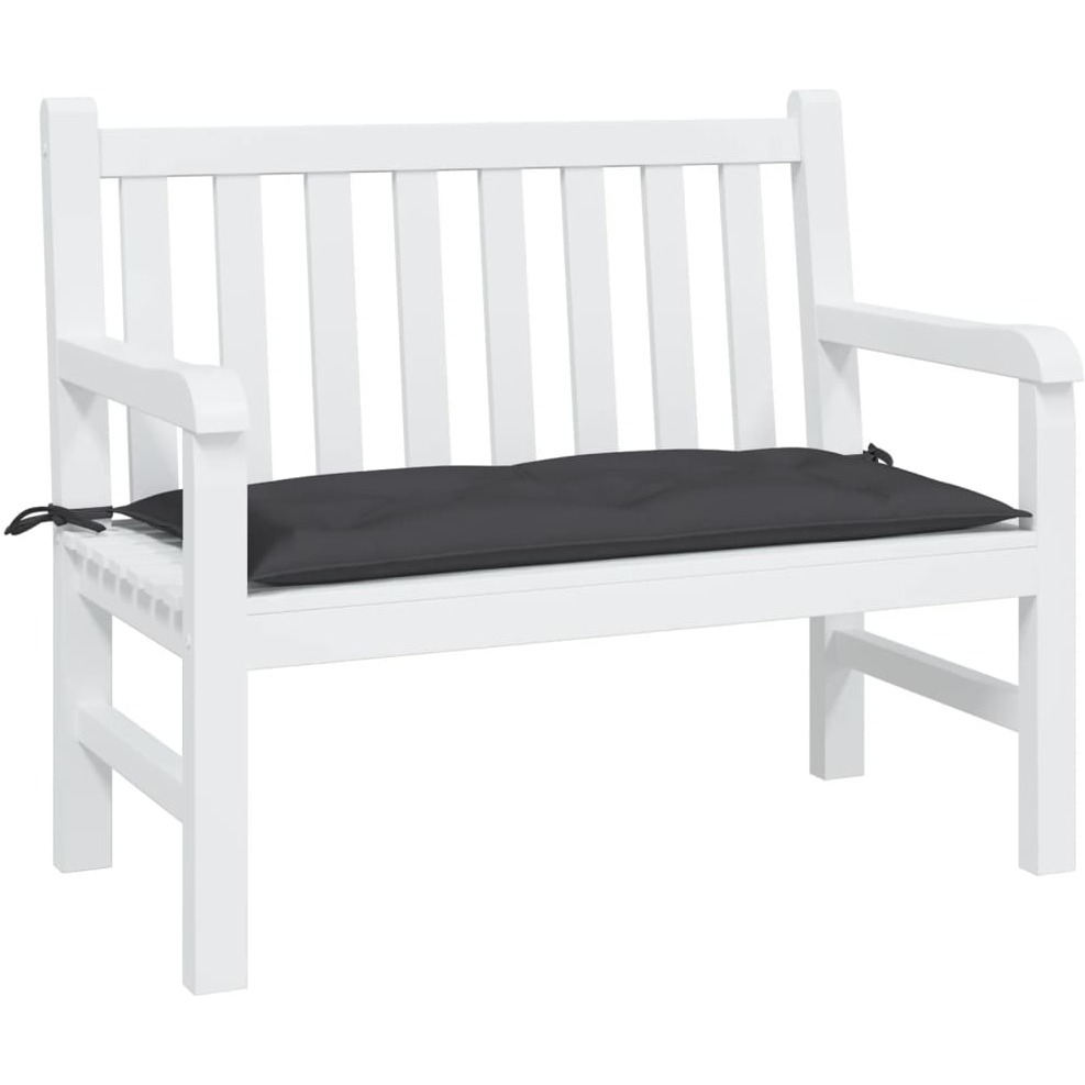 vidaXL Garden Bench Cushion Black 43.3x19.7x2.8 Oxford Fabric