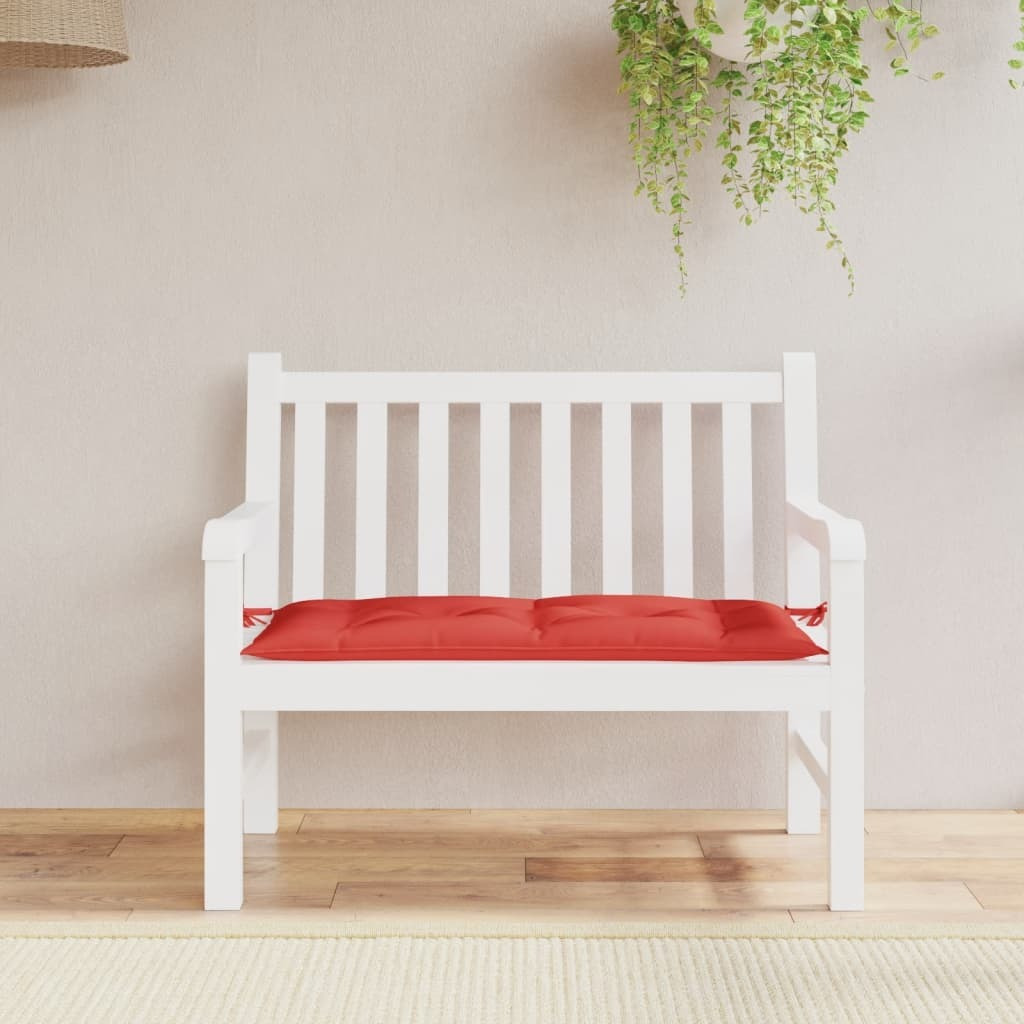vidaXL Garden Bench Cushion Red 43.3x19.7x2.8 Oxford Fabric