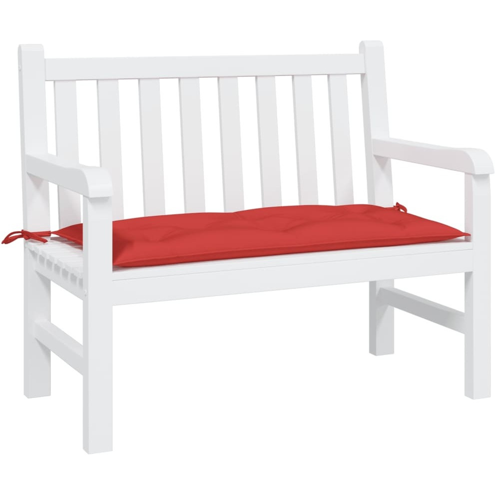 vidaXL Garden Bench Cushion Red 43.3x19.7x2.8 Oxford Fabric