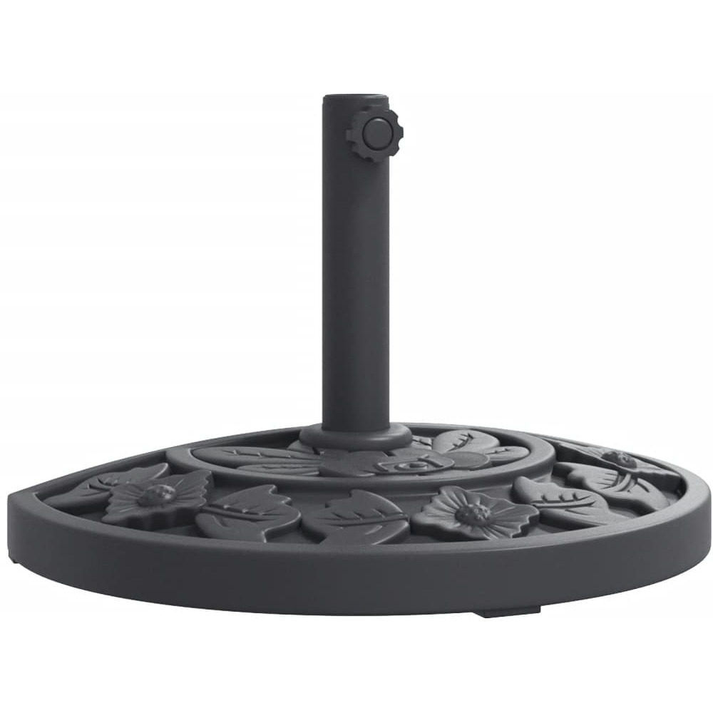 vidaXL Parasol Base for 1.5/1.9 Poles 19.8 lb Half Round
