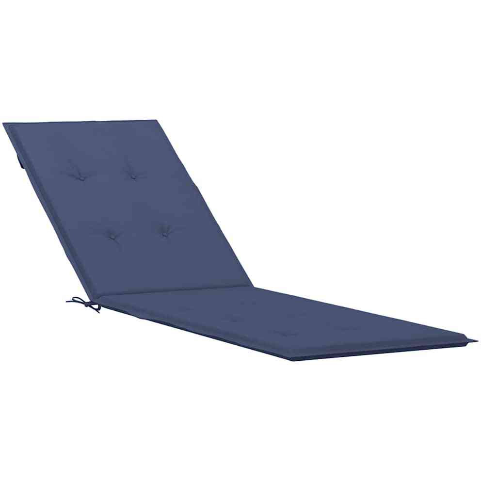 vidaXL Deck Chair Cushion Navy Blue Oxford Fabric