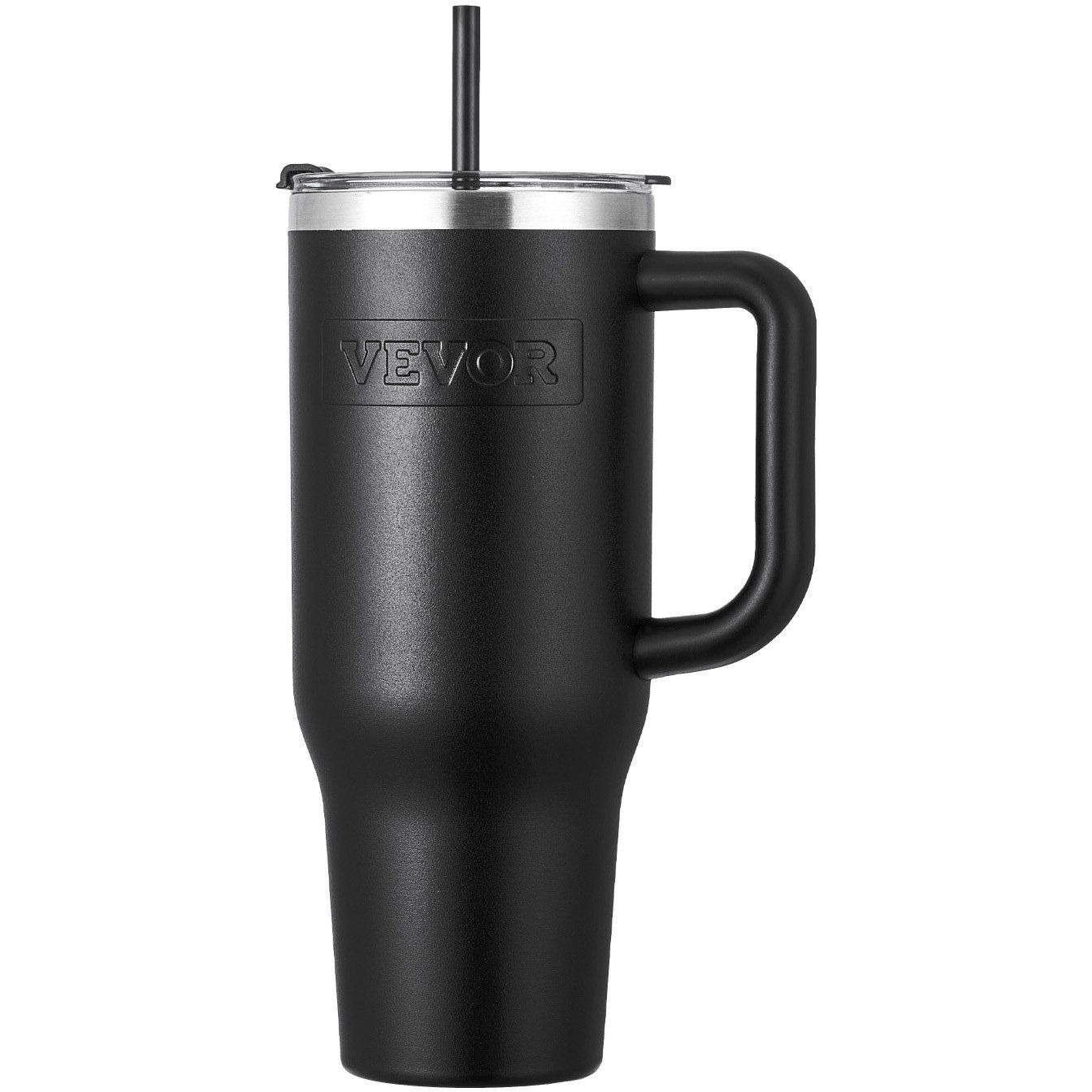 40 oz Insulated Water Bottle Stainless Steel Coffee Cup Handheld Black