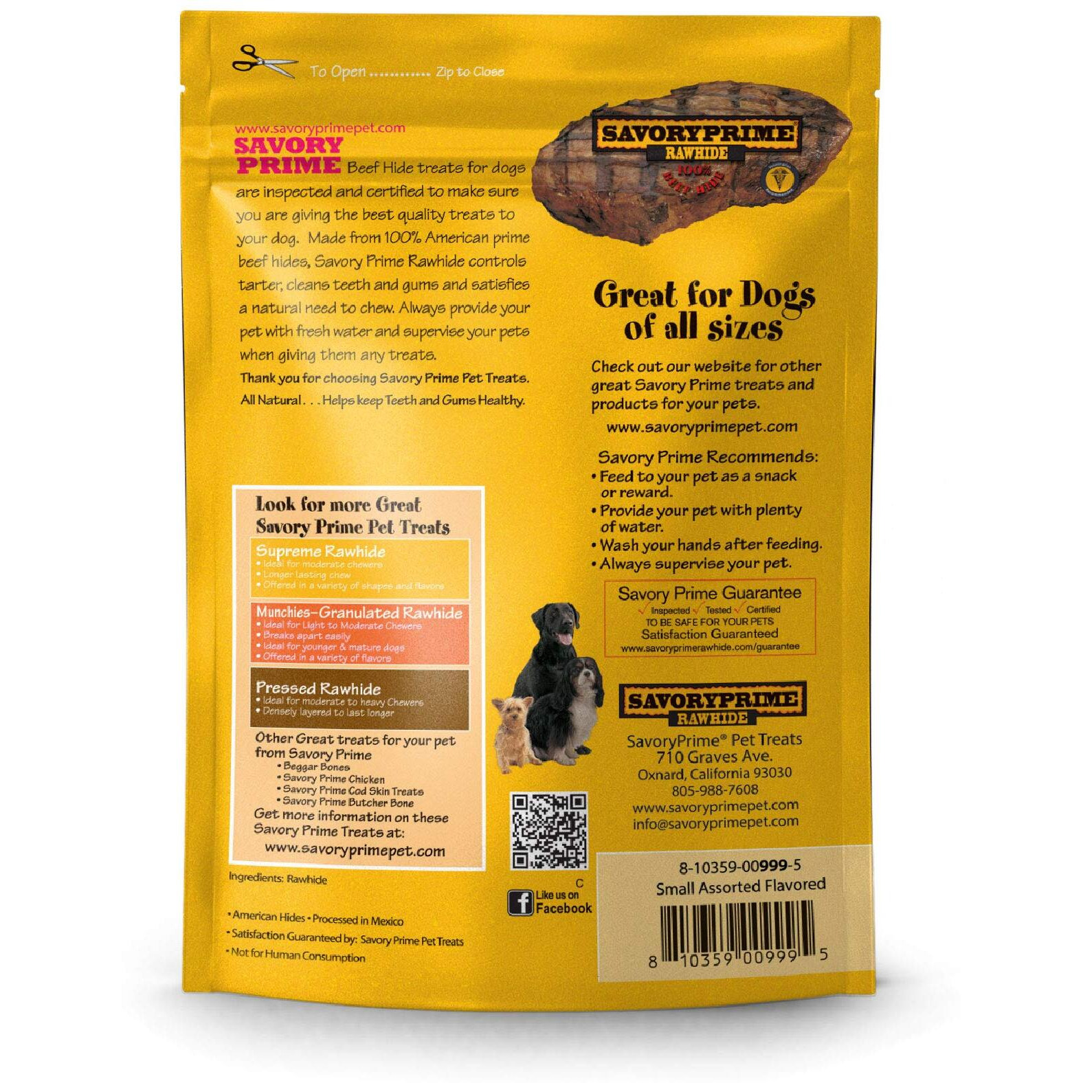 VP RAWHIDES ASSTD SML (Pack of 1)