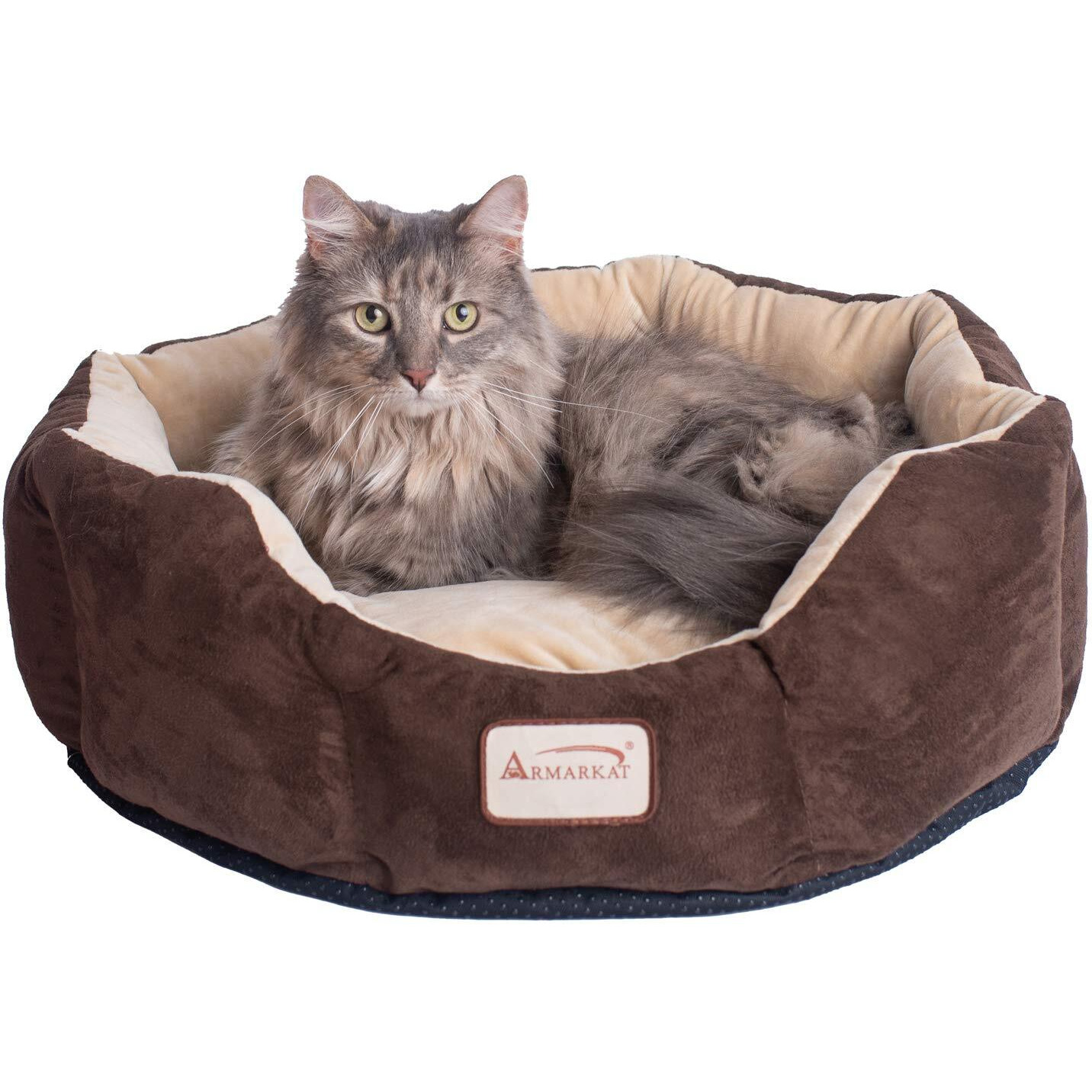 Armarkat C01HKF/MH Cozy Pet Bed 20-Inch Diameter, Mocha Beige