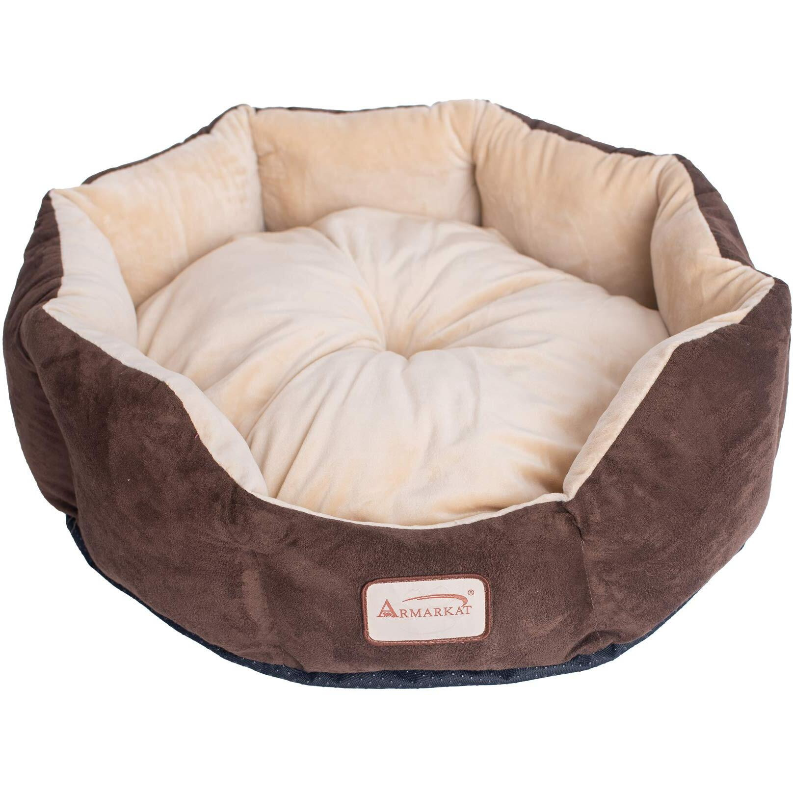 Armarkat C01HKF/MH Cozy Pet Bed 20-Inch Diameter, Mocha Beige