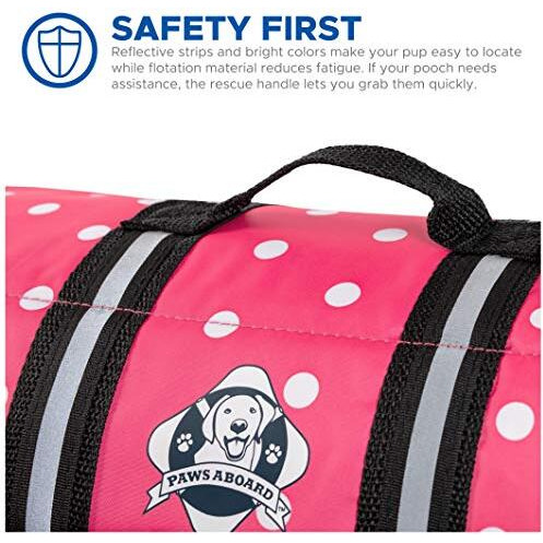 Doggy Life Jacket XS Pink Polka Dot