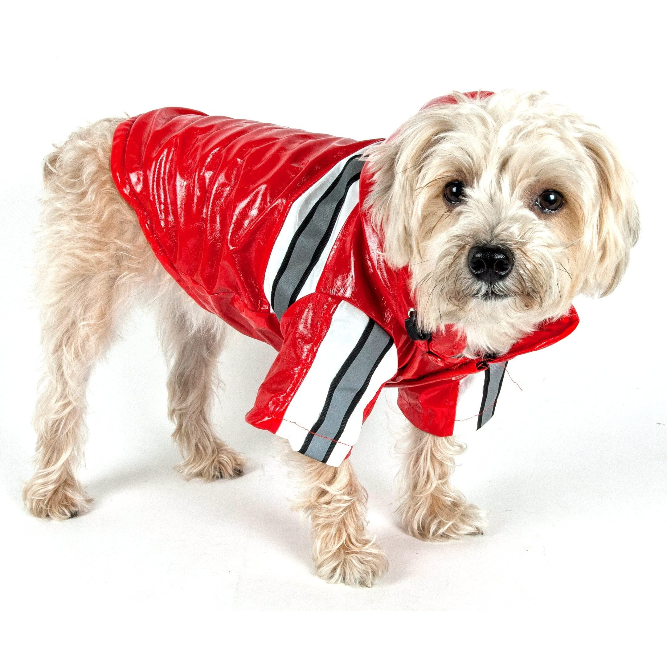 Reflecta-Glow Reflective Waterproof Adjustable Pvc Pet Raincoat(D0102H707CW.)