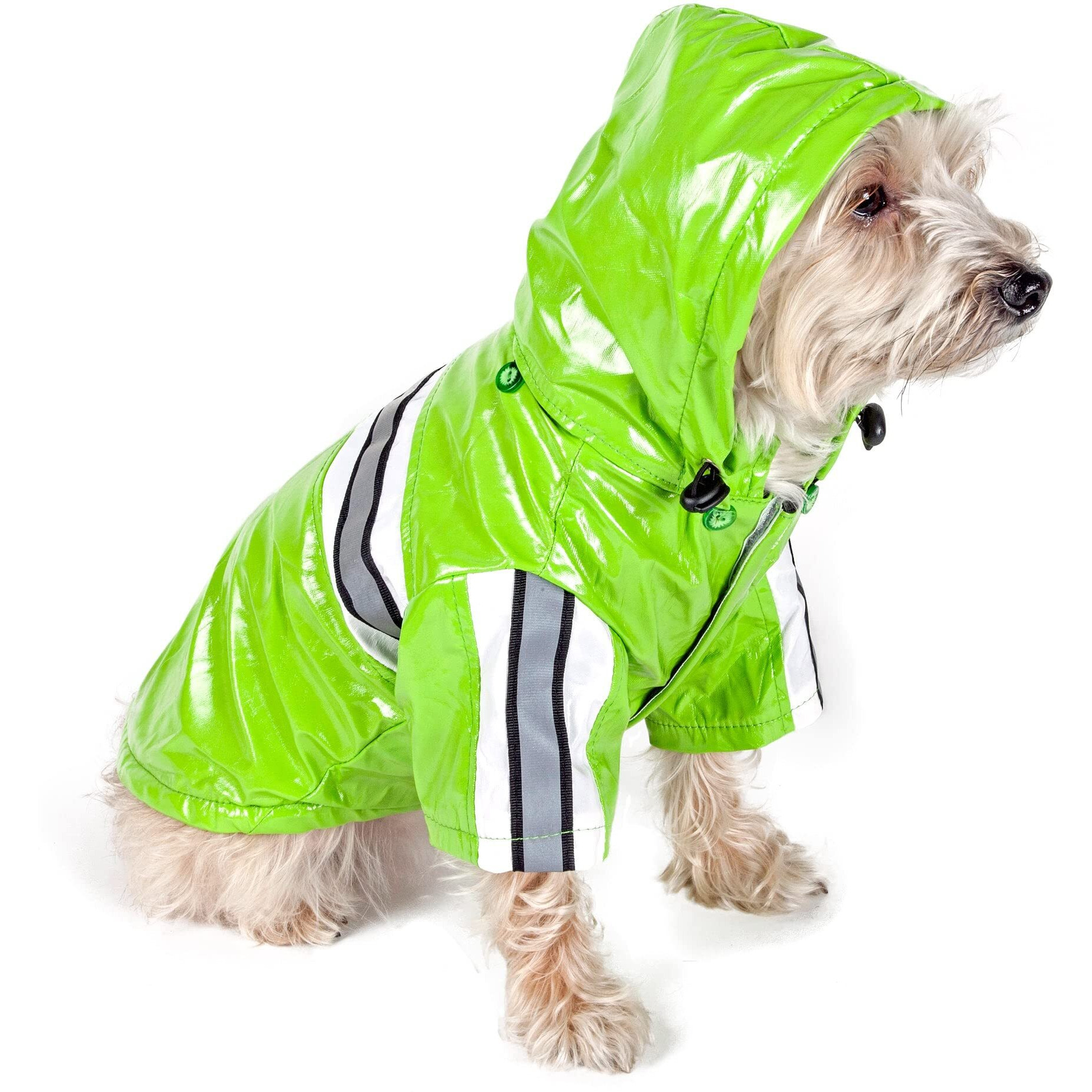 Reflecta-Glow Reflective Waterproof Adjustable Pvc Pet Raincoat(D0102H70XKG.)