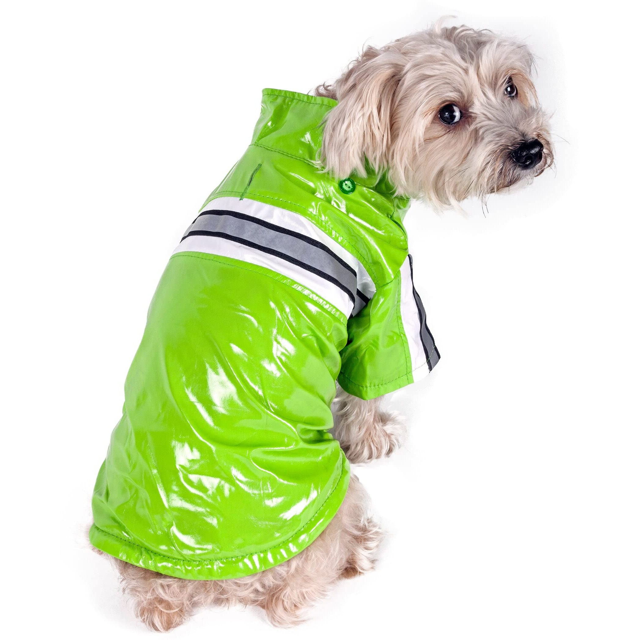 Reflecta-Glow Reflective Waterproof Adjustable Pvc Pet Raincoat(D0102H70XKG.)
