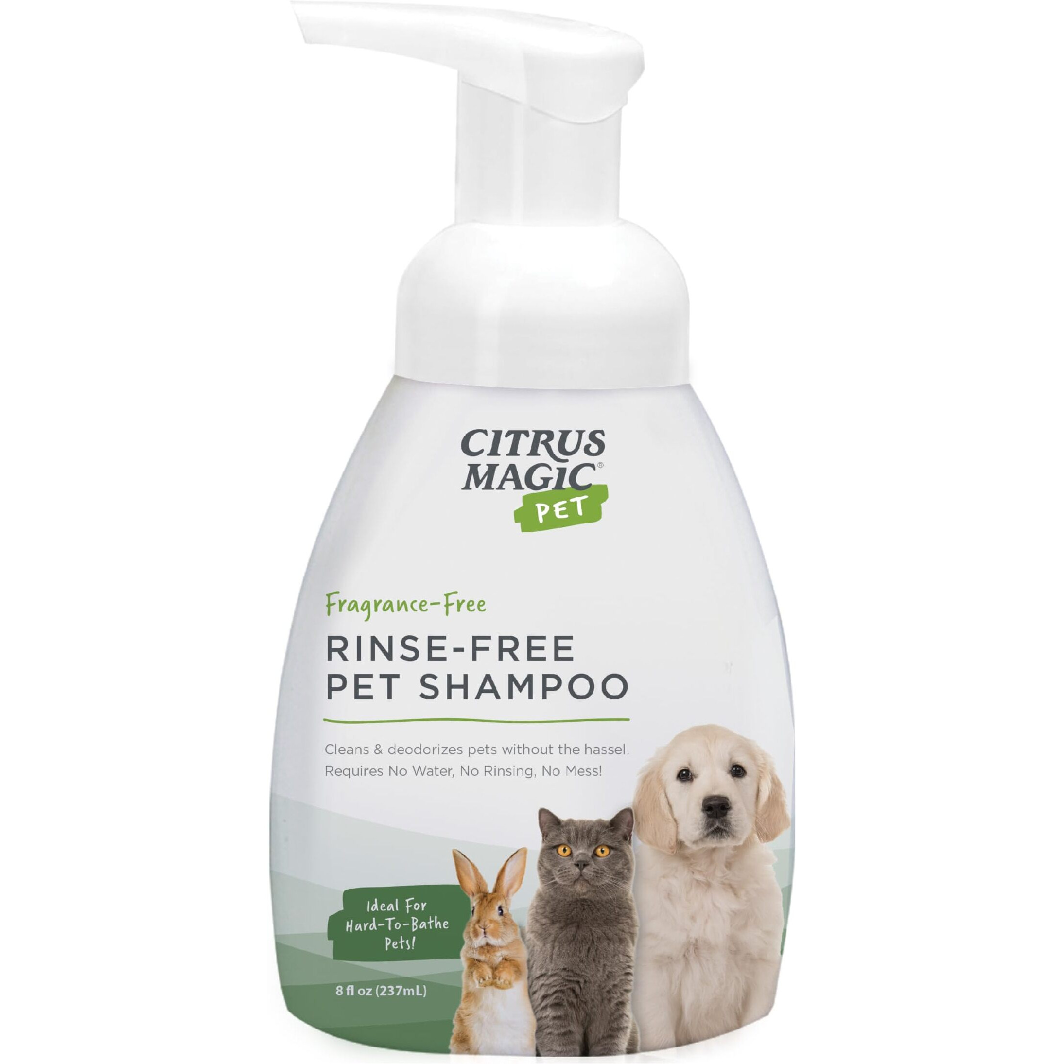 Citrus Magic Pet Rinse-Free Pet Shampoo, 8-Fluid Ounce