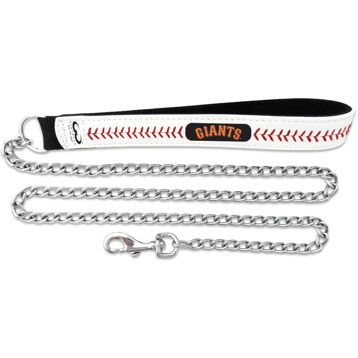 San Francisco Giants Pet Leash Leather Chain Baseball Size Large CO