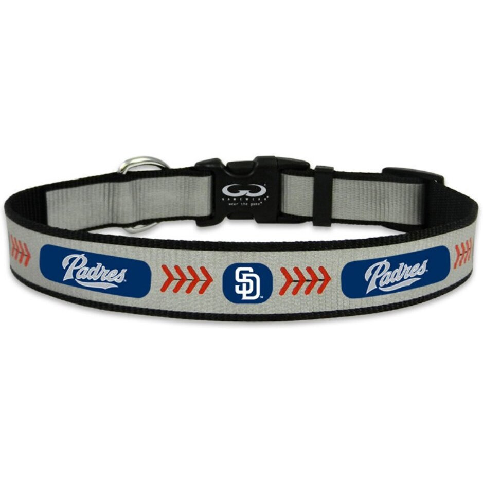 San Diego Padres Pet Collar Reflective Baseball Size Toy CO