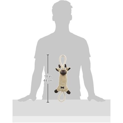 Jute and Rope Plush Pig Dog Toy(D0102H7LL4G.)