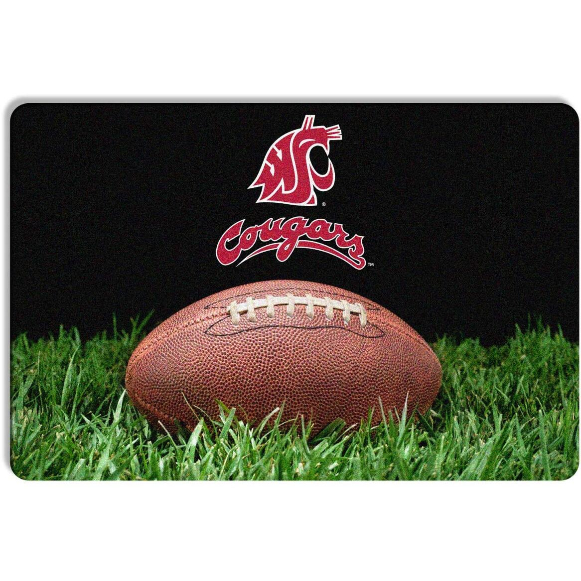 Washington State Cougars Classic  Football Pet Bowl Mat - L  CO