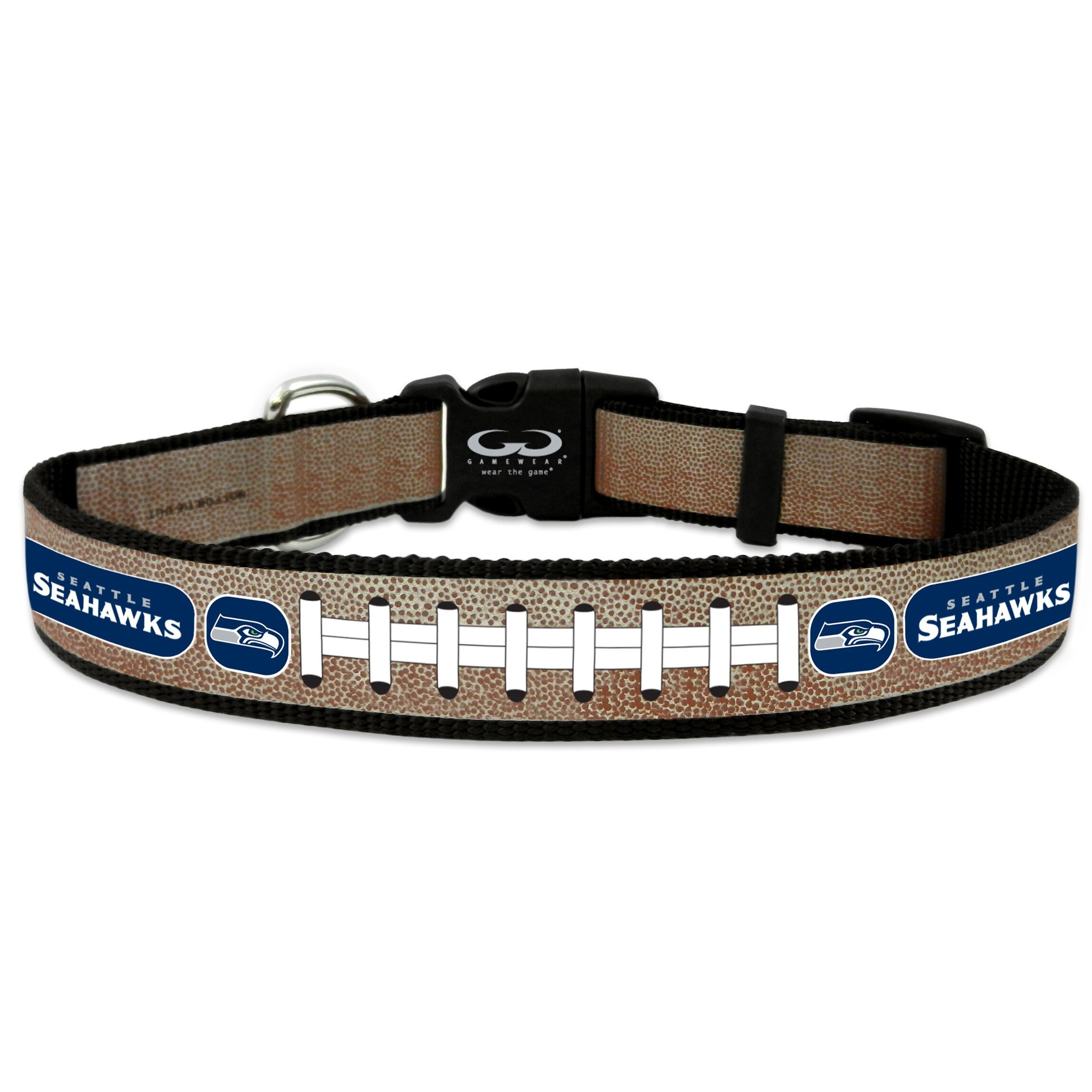 Seattle Seahawks Pet Collar Reflective Football Size Large CO