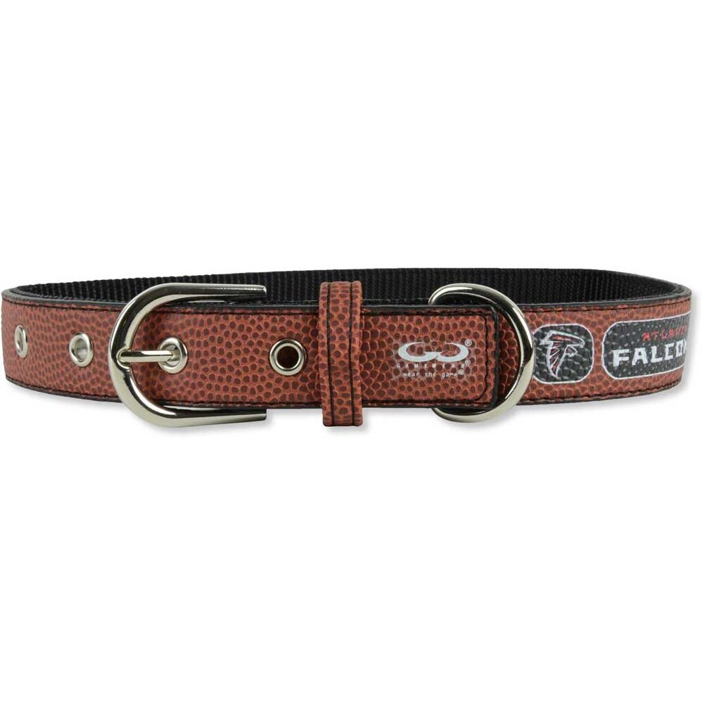 Atlanta Falcons Pet Collar Leather Classic Football Size Toy CO