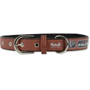 Atlanta Falcons Pet Collar Leather Classic Football Size Toy CO
