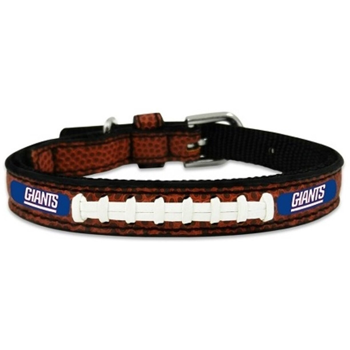 New York Giants Pet Collar Leather Classic Football Size Toy CO