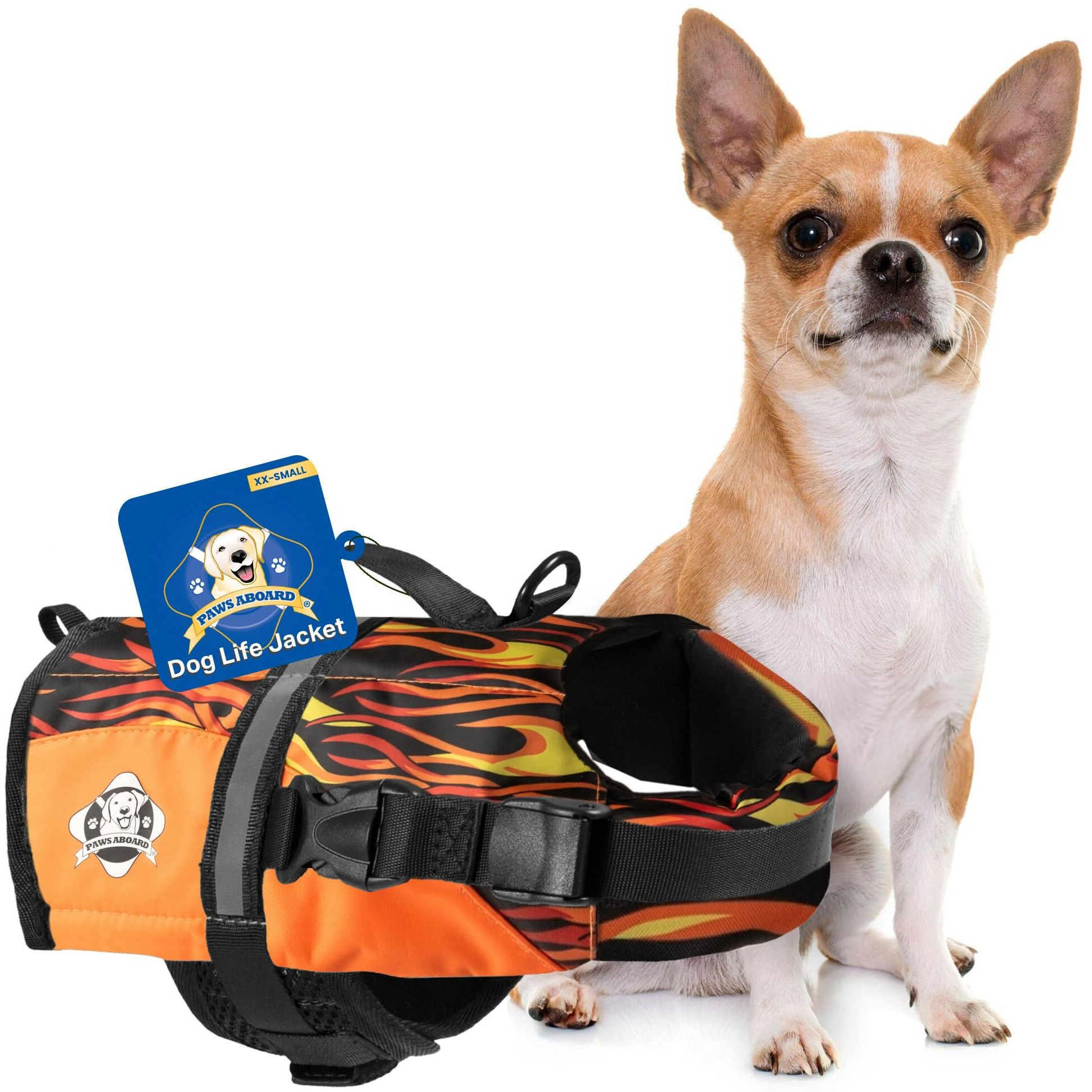 Doggy Life Jacket XXS Flames