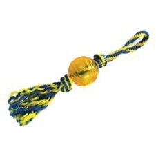 Rubber Ball with Rope Small 3"
