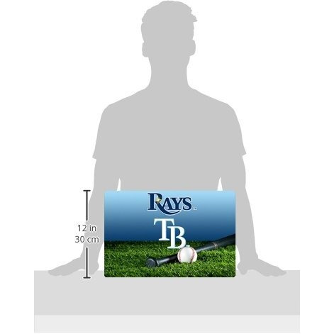 Tampa Bay Rays Pet Bowl Mat Team Color Baseball Size Large CO