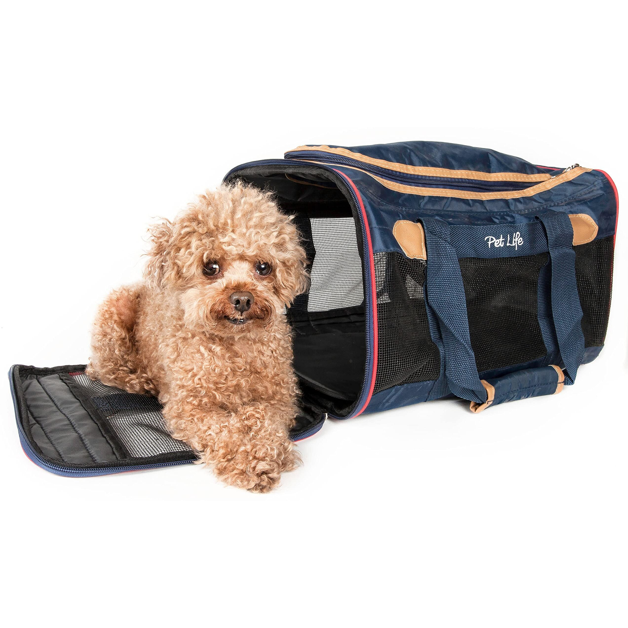 Airline Approved Aero-Zoom Lightweight Wire Framed Collapsible Pet Carrier(D0102H7LZBU.)