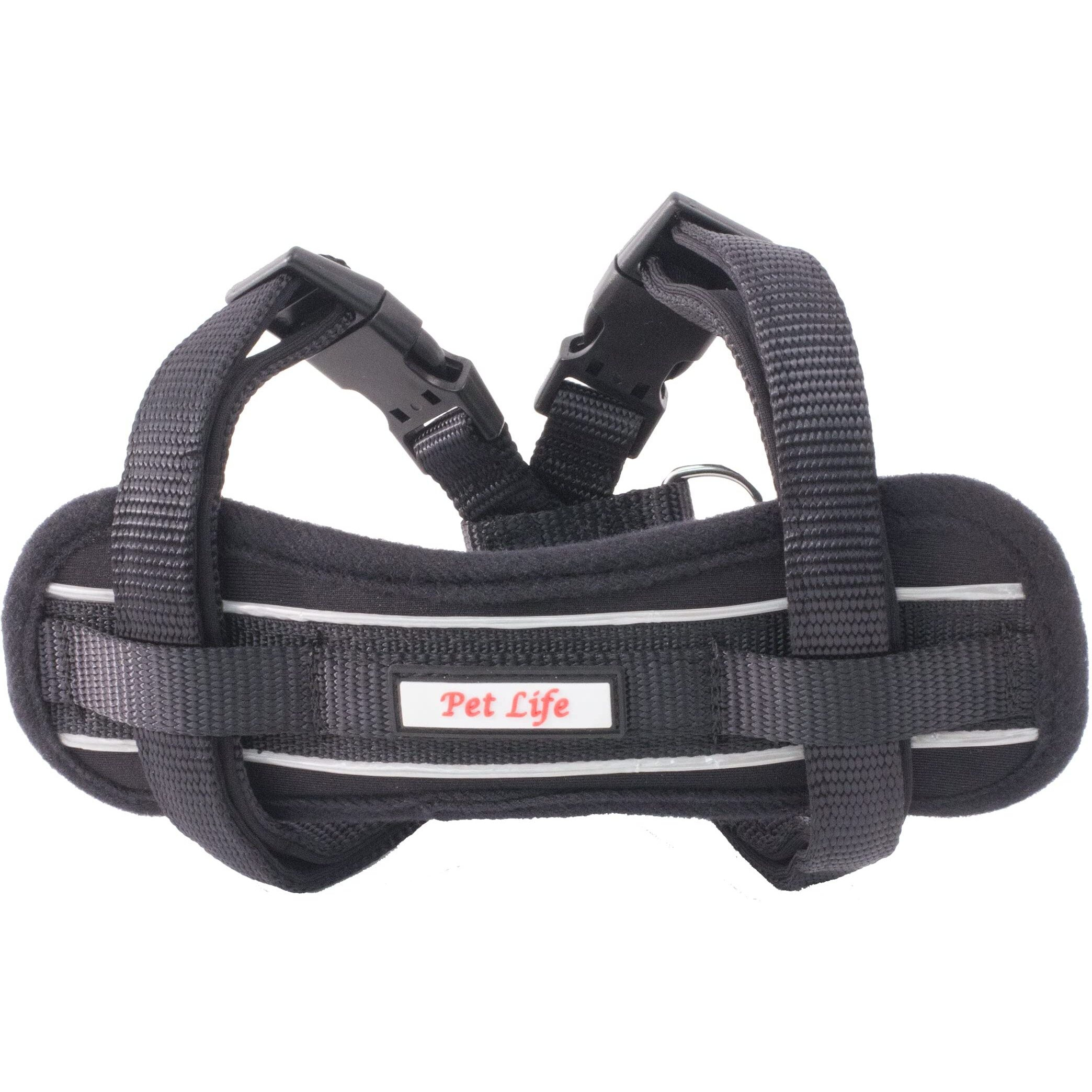 Mountaineer Chest Compression Adjustable Reflective Easy Pull Dog Harness(D0102H7L8GG.)
