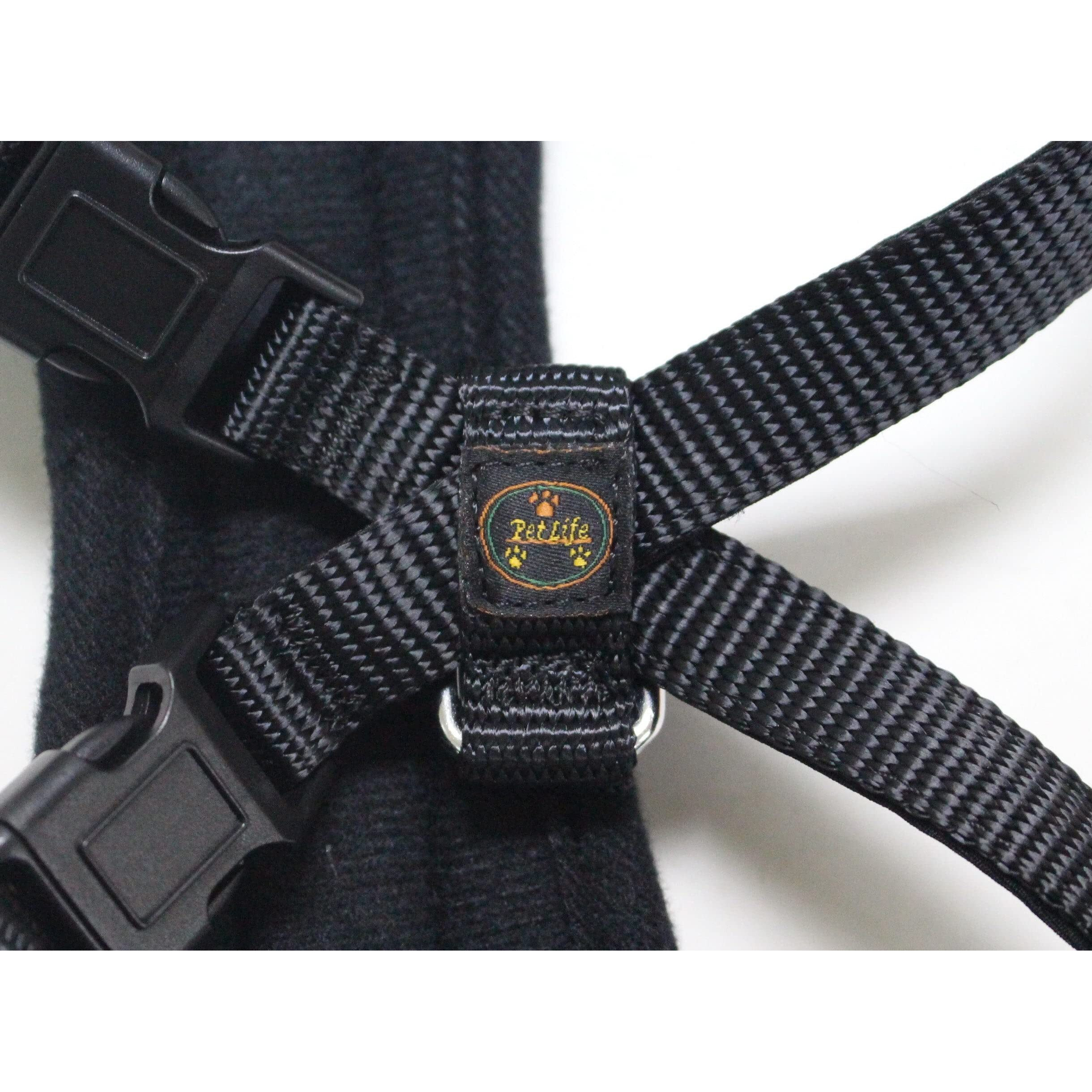 Mountaineer Chest Compression Adjustable Reflective Easy Pull Dog Harness(D0102H7L8GG.)