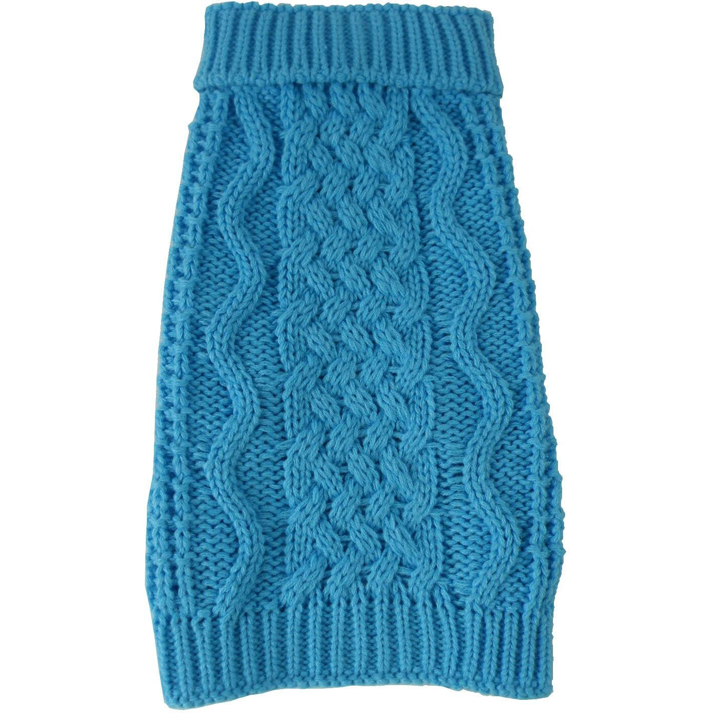 Swivel-Swirl Heavy Cable Knitted Fashion Designer Dog Sweater(D0102H7LDTG.)