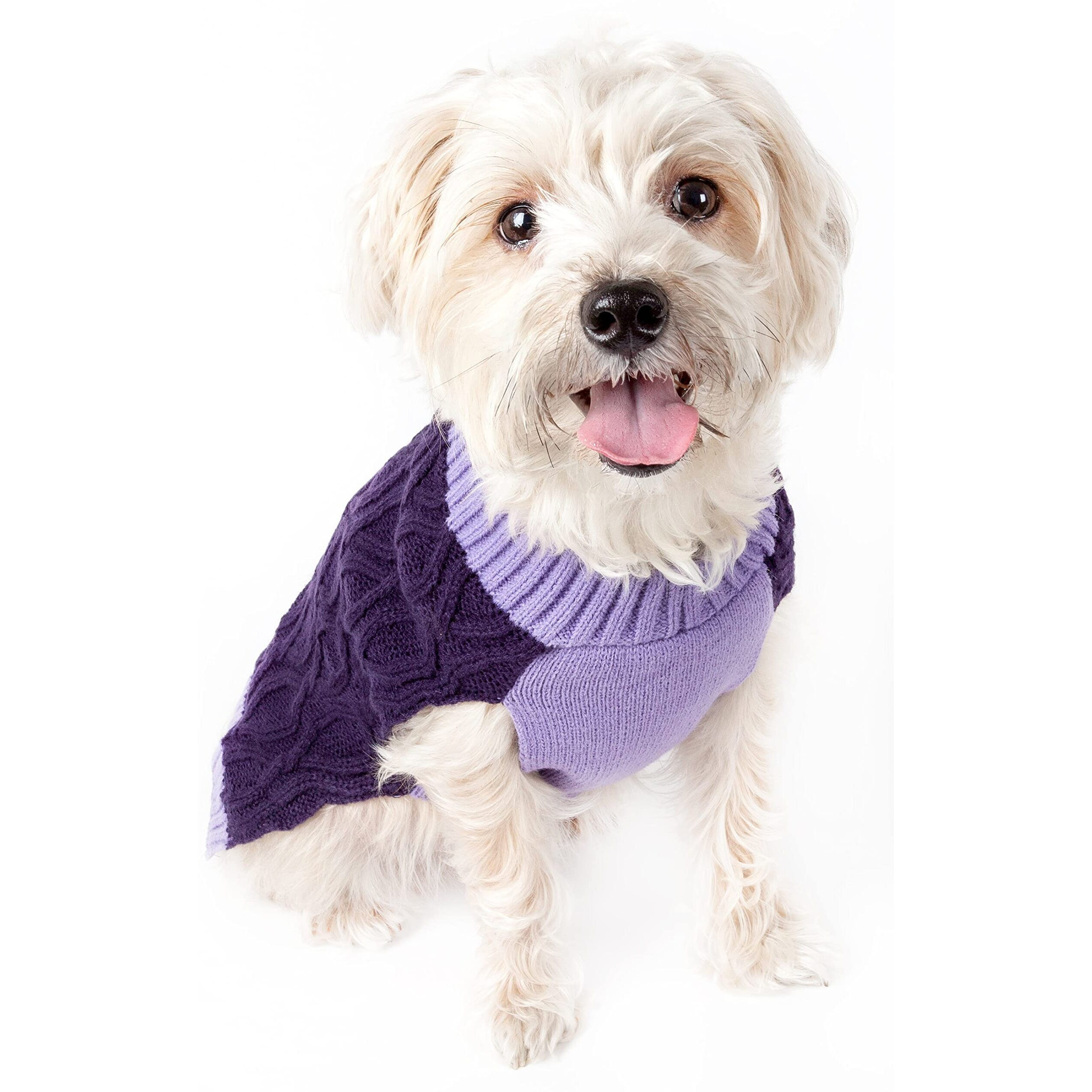 Oval Weaved Heavy Knitted Fashion Designer Dog Sweater(D0102H7LMVA.)