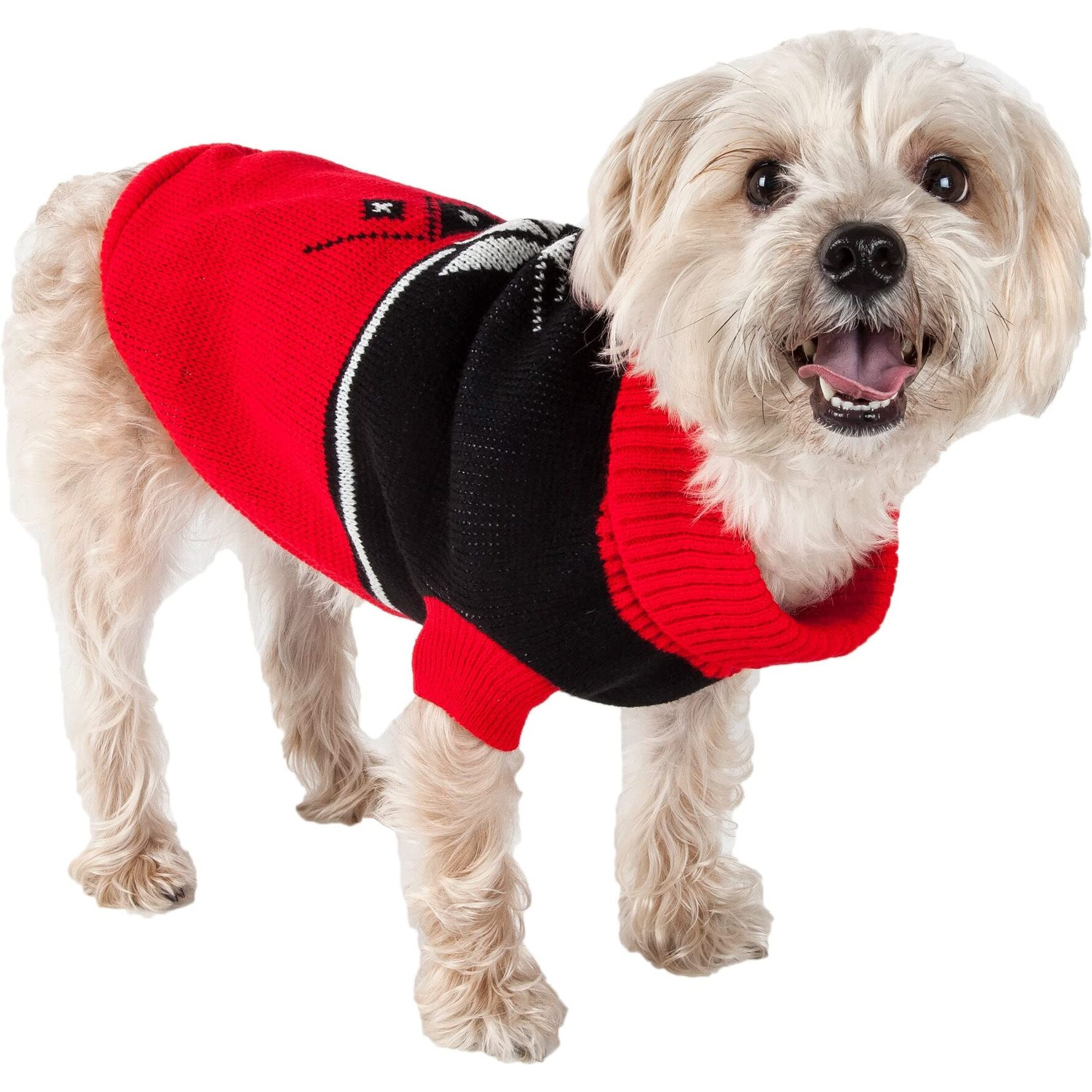 Snow Flake Cable-Knit Ribbed Fashion Turtle Neck Dog Sweater(D0102H7LDQ7.)