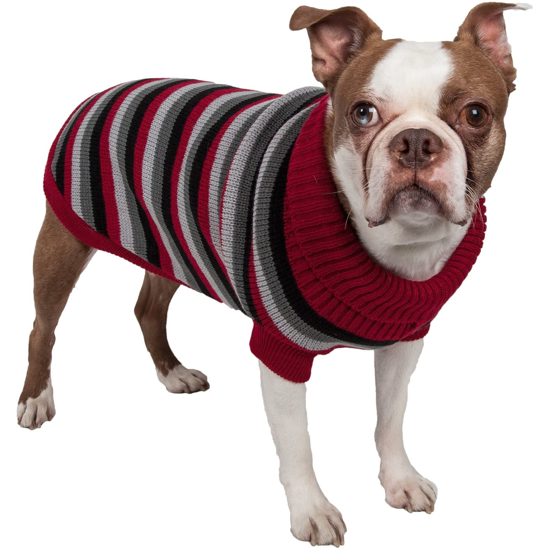 Polo-Casual Lounge Cable Knit Designer Turtle Neck Dog Sweater(D0102H7LDJV.)