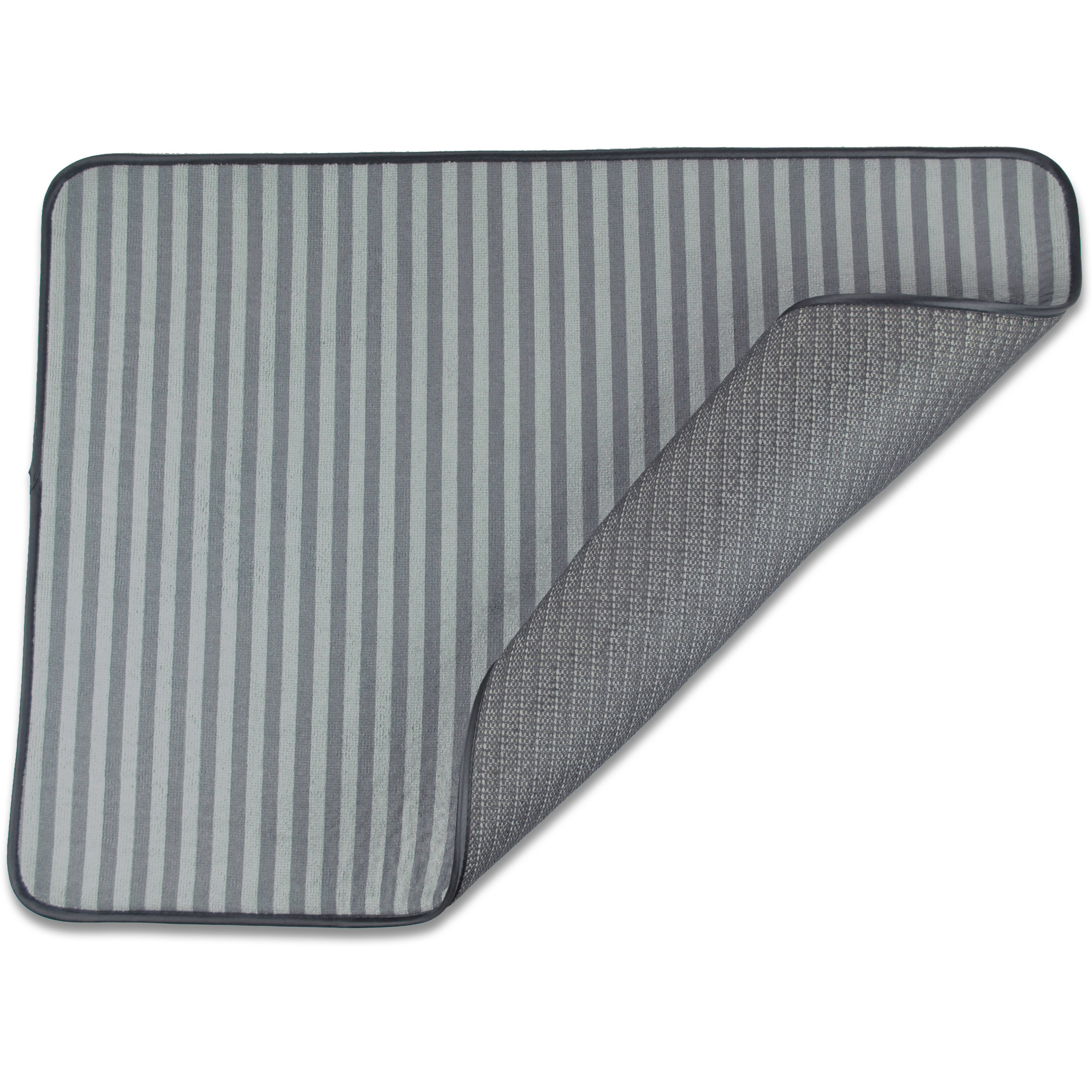 DII Xx-Large Gray Stripe Cage Mat