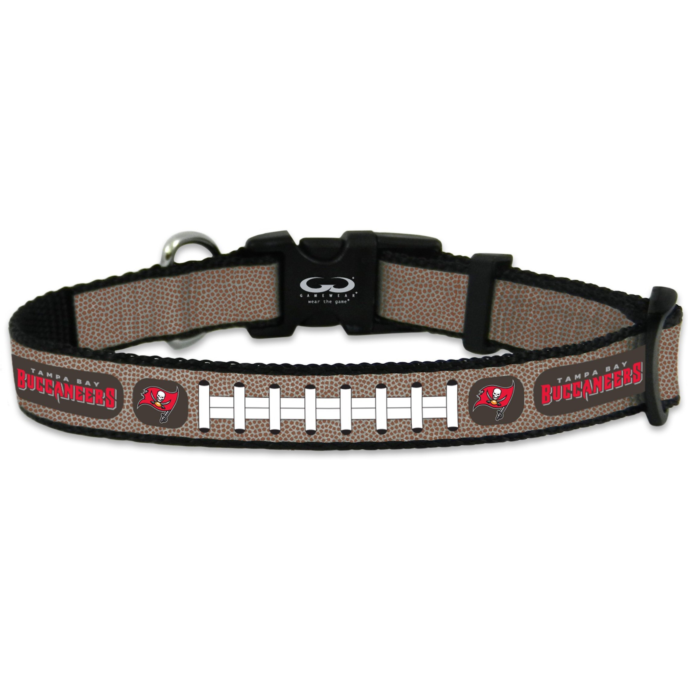 Tampa Bay Buccaneers Pet Collar Reflective Football Size Small CO