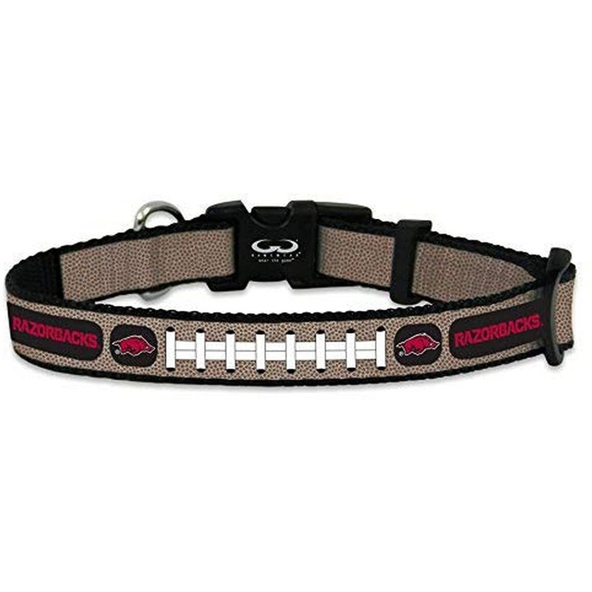Arkansas Razorbacks Pet Collar Reflective Football Size Toy CO