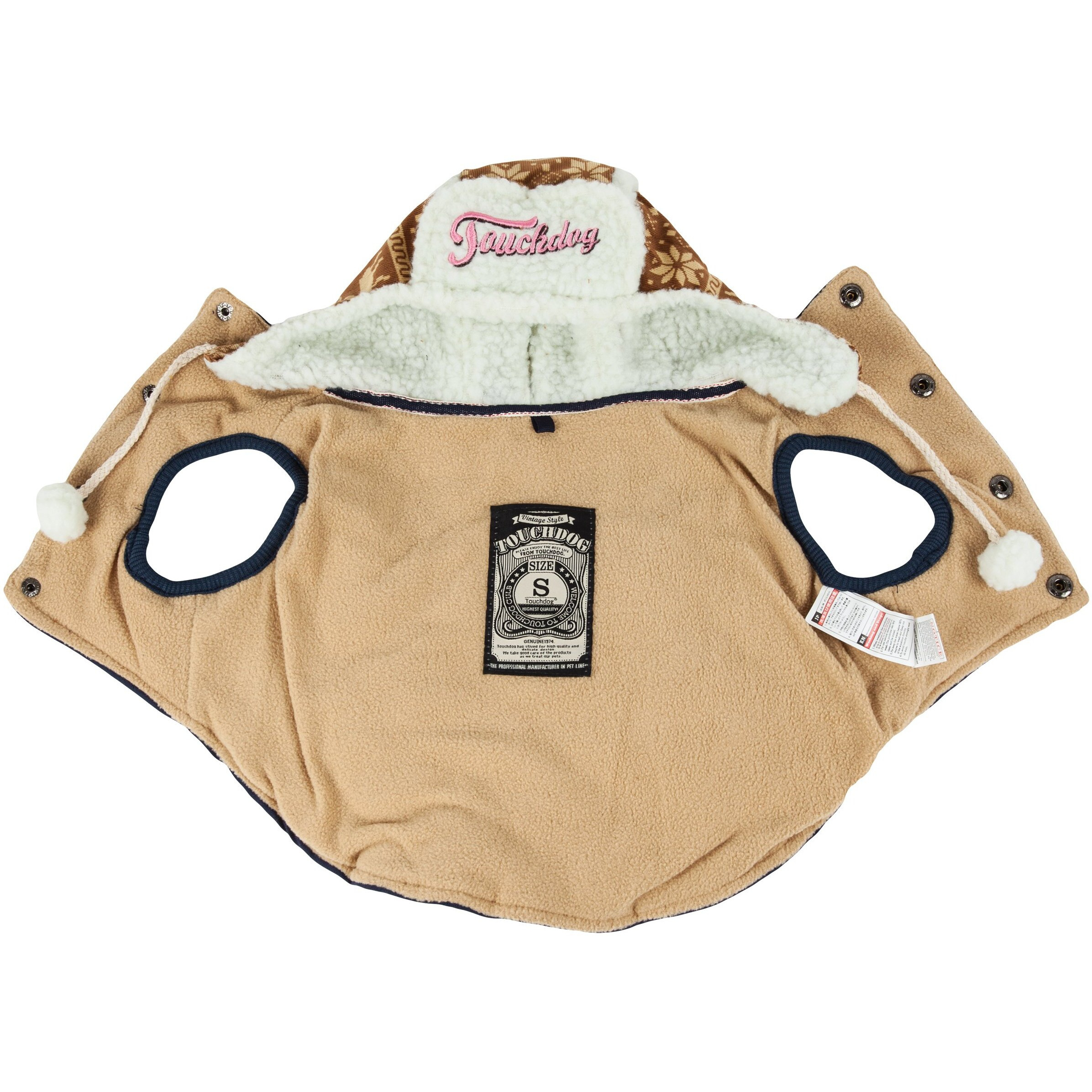 Touchdog Snowadayz Pom Pom Pet Hooded Sweater(D0102H70FDV.)