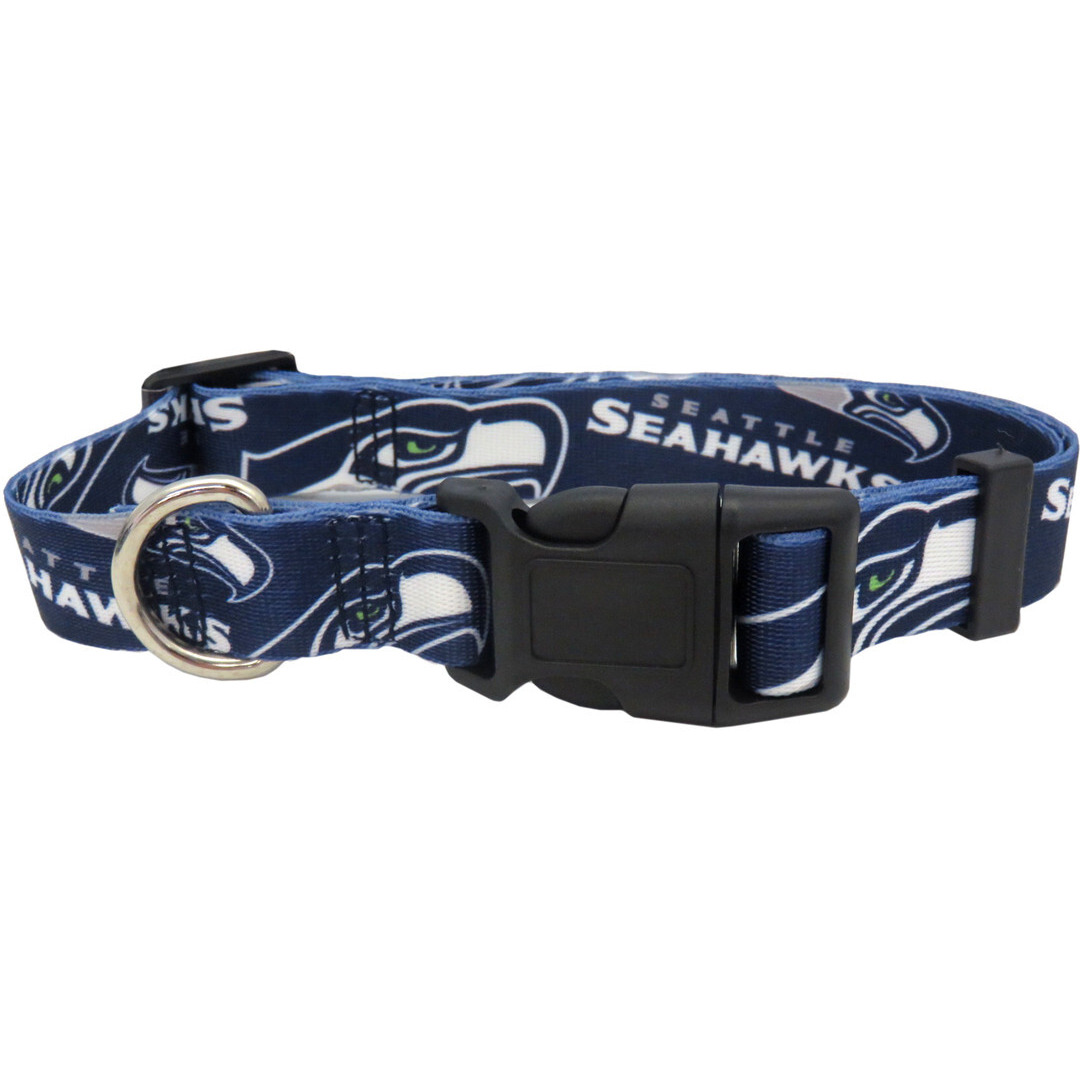 Seattle Seahawks Pet Collar Size M - Special Order