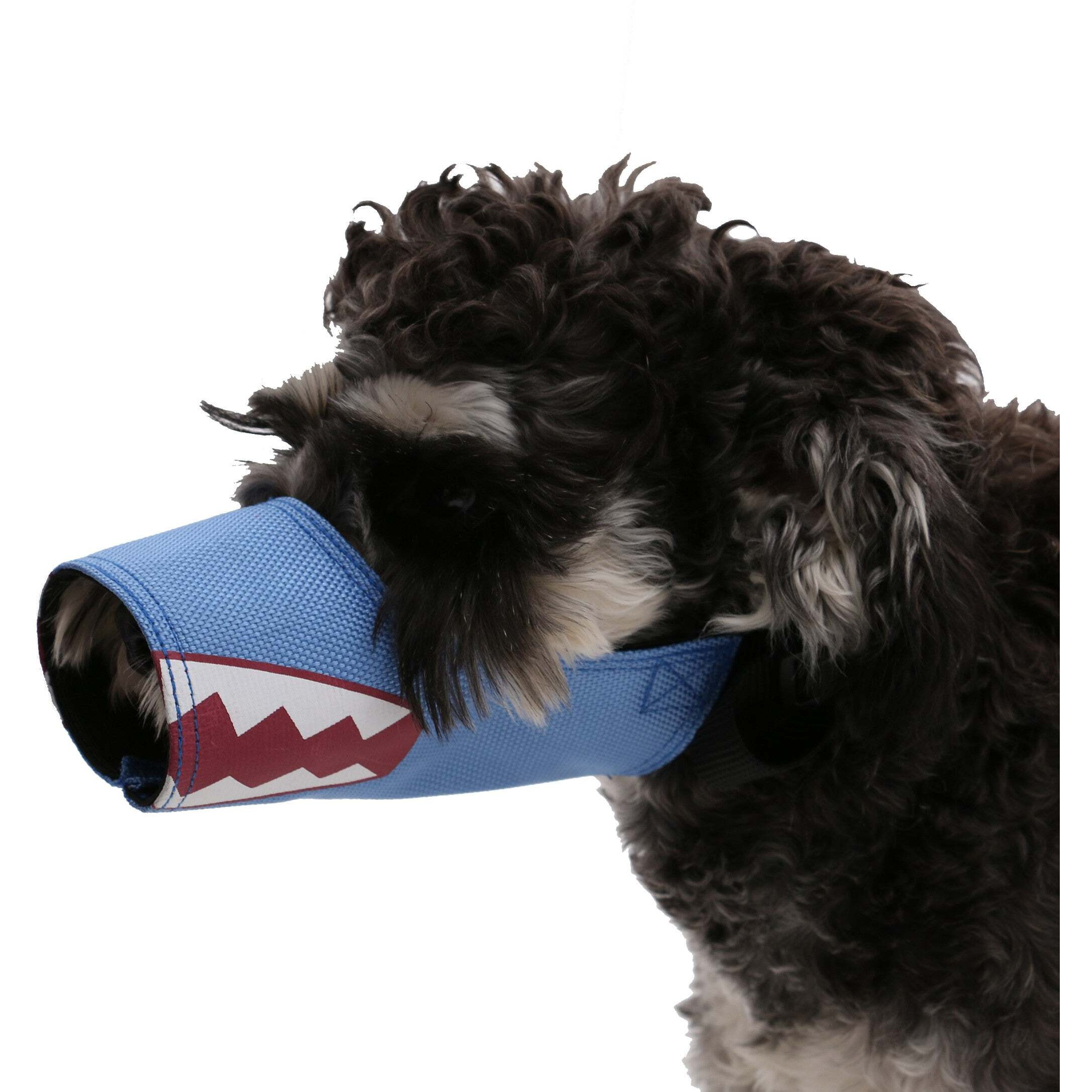 Pet Life Fumigation Adjustable Designer Dog Muzzle - Small - Blue