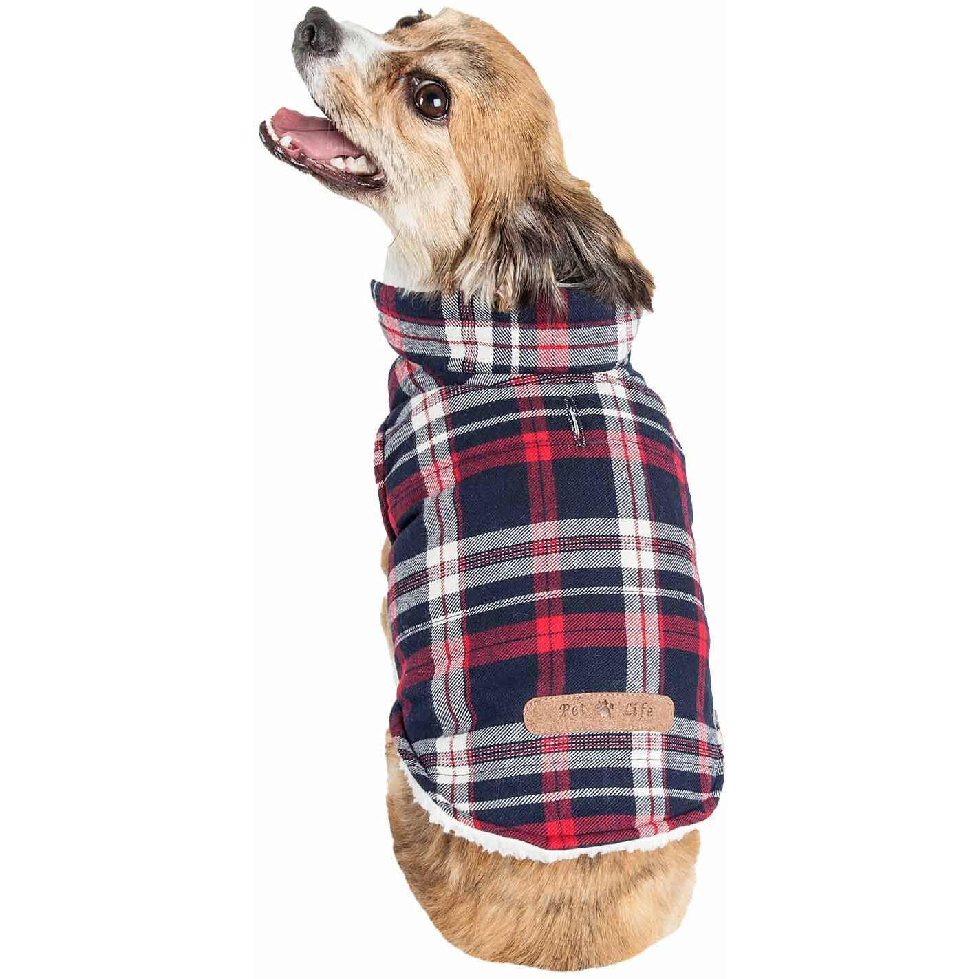 Pet Life 'Puddler' Classical Plaided Insulated Dog Coat Jacket(D0102H70ZEW.)