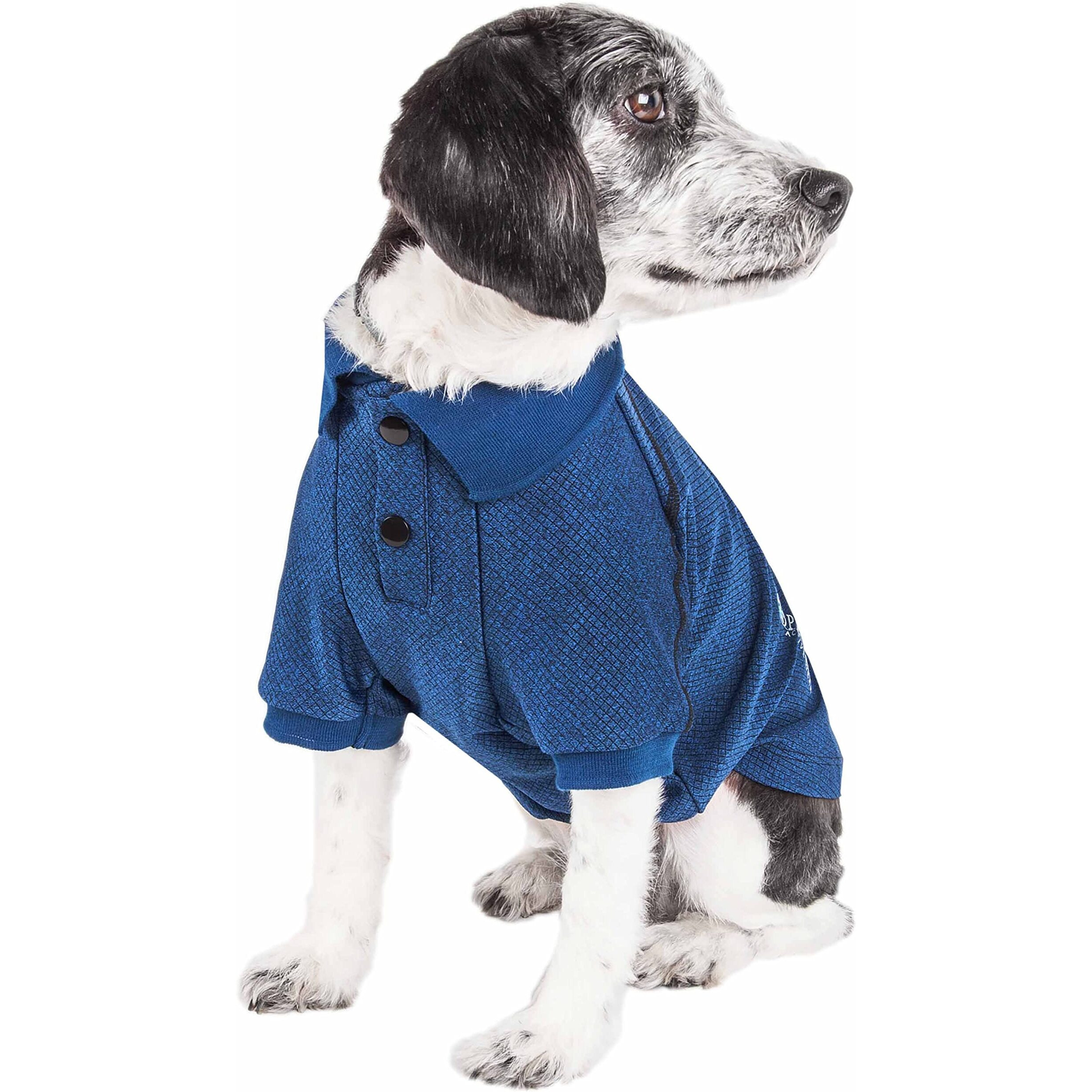 Pet Life Active 'Fur-Flexed' Relax-Stretch Wick-Proof Performance Dog Polo T-Shirt(D0102H7L3CY.)
