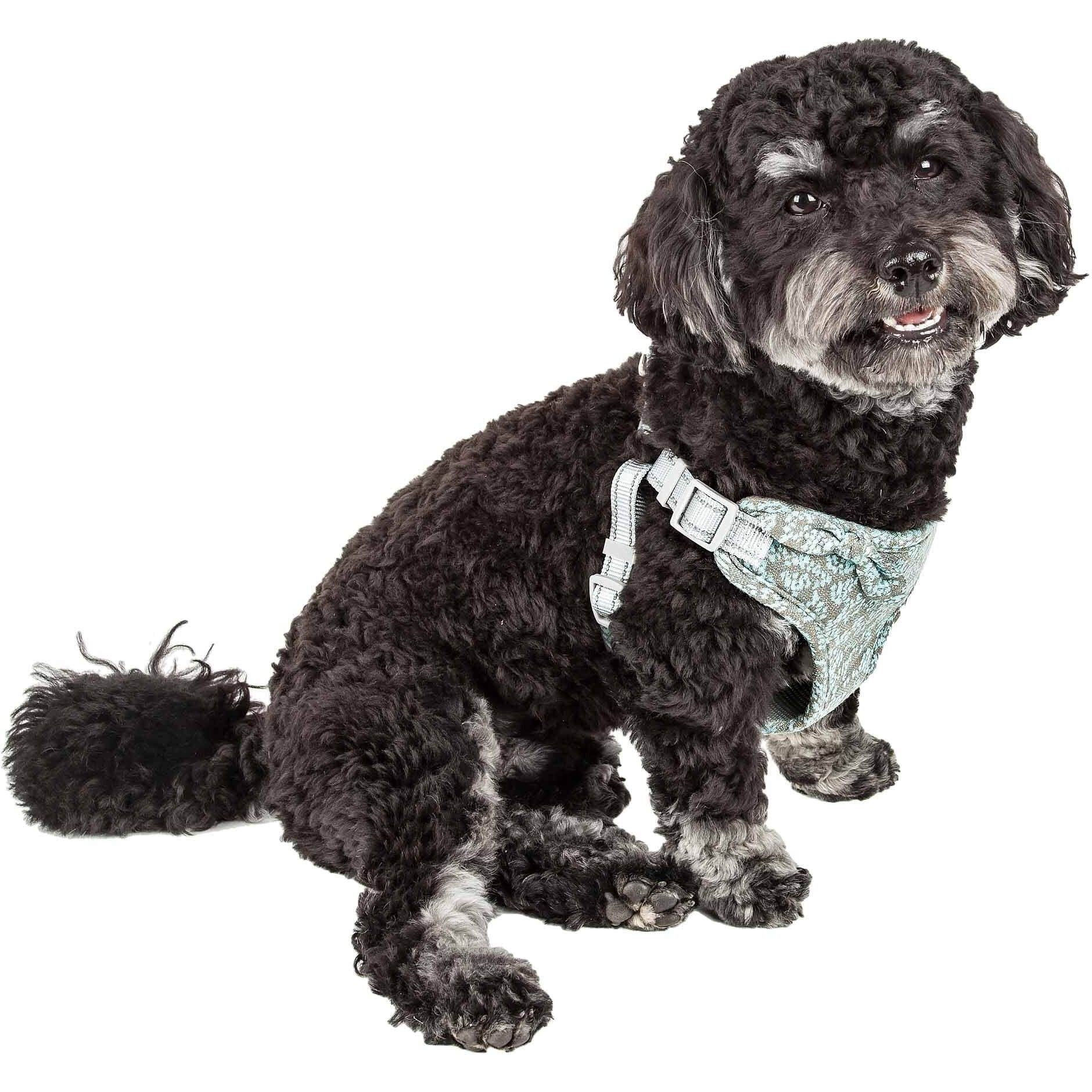 Pet Life 'Fidomite' Mesh Reversible And Breathable Adjustable Dog Harness W/ Designer Bowtie(D0102H70X5W.)