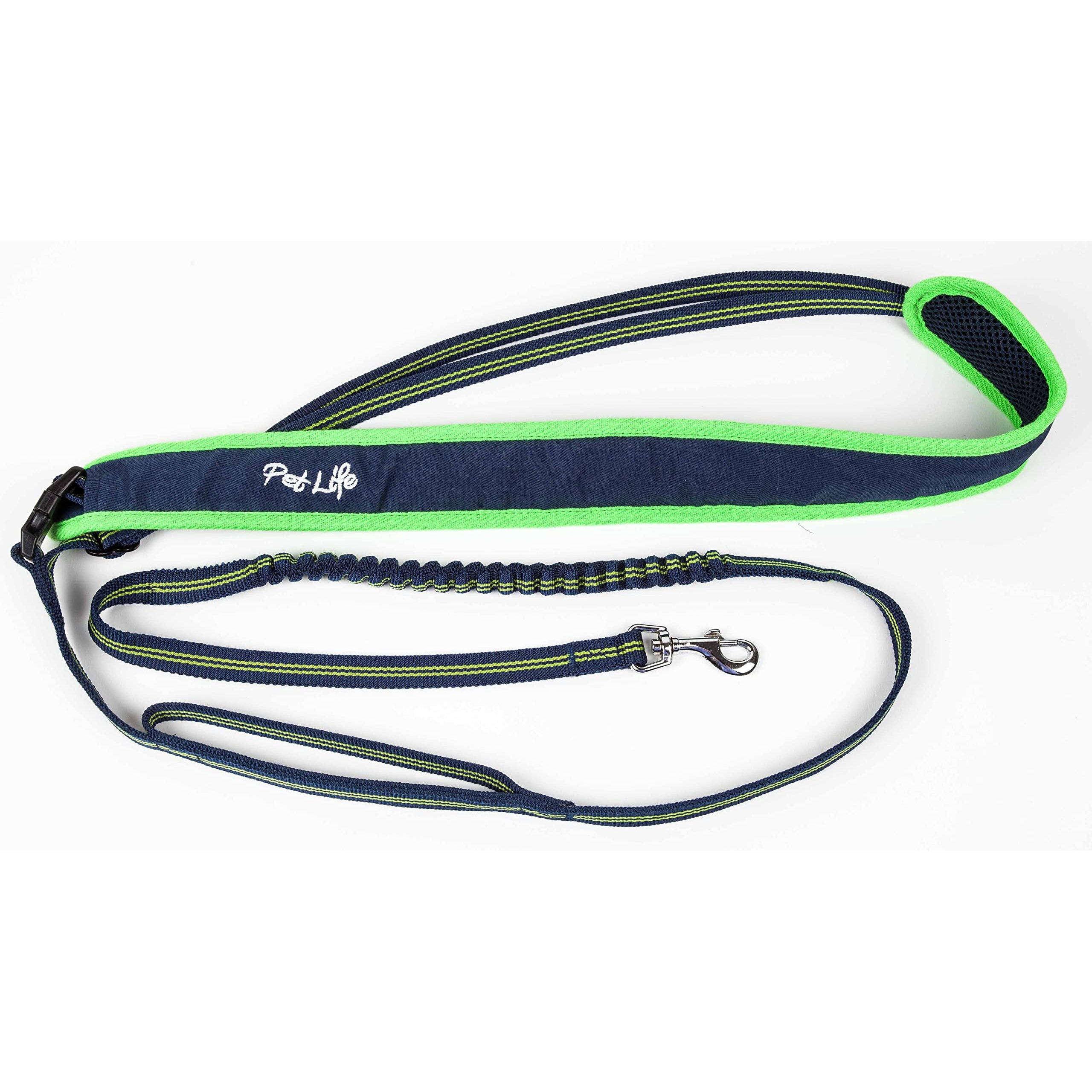 Pet Life 'Free-Fetcher' Hands Free Over-The-Shoulder Shock Absorbent Dog Leash(D0102H70XIY.)