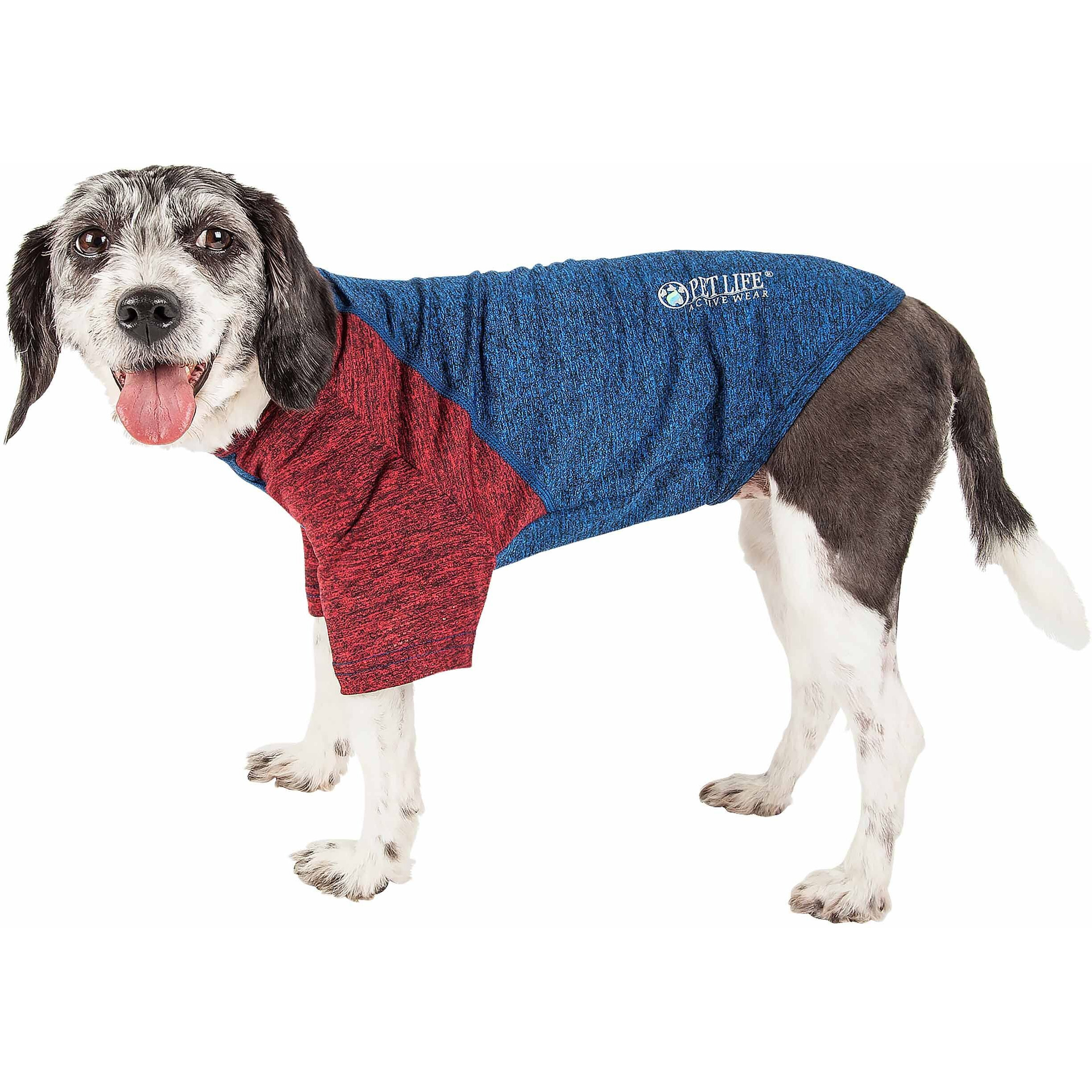 Pet Life Active 'Hybreed' 4-Way Stretch Two-Toned Performance Dog T-Shirt(D0102H7LFMA.)