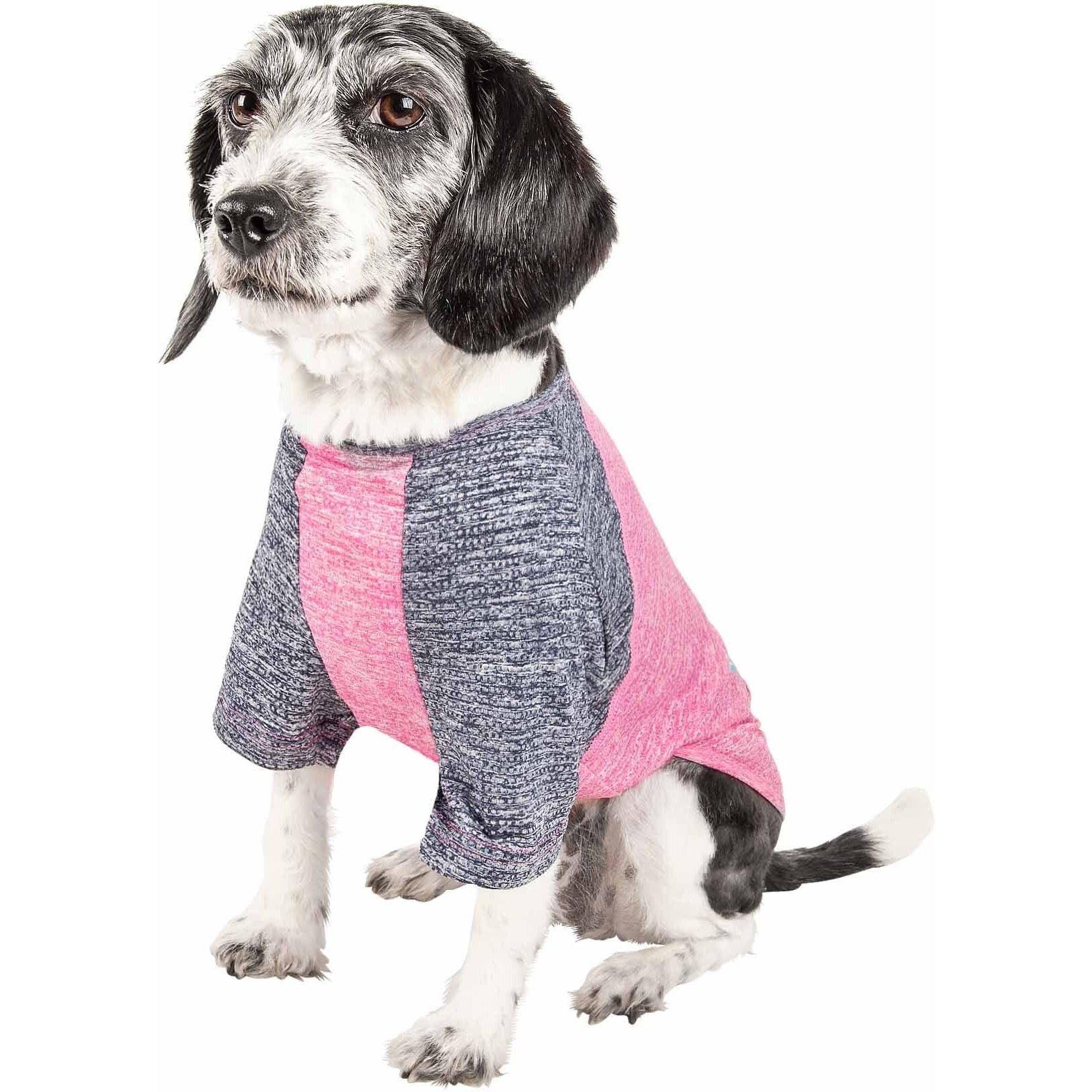 Pet Life Active 'Hybreed' 4-Way Stretch Two-Toned Performance Dog T-Shirt(D0102H7LFZU.)